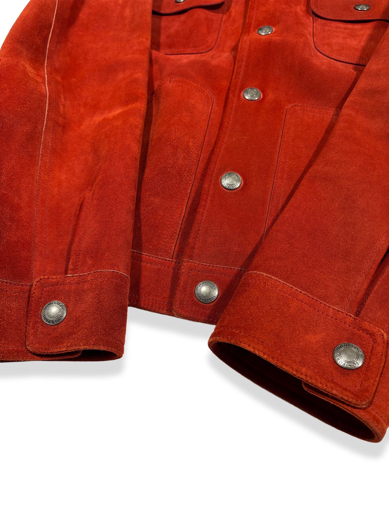 Tom Ford TOM FORD Ultimate Cashmere Suede Western Jacket Red Size 50 Size US M / EU 48-50 / 2 - 8 Thumbnail