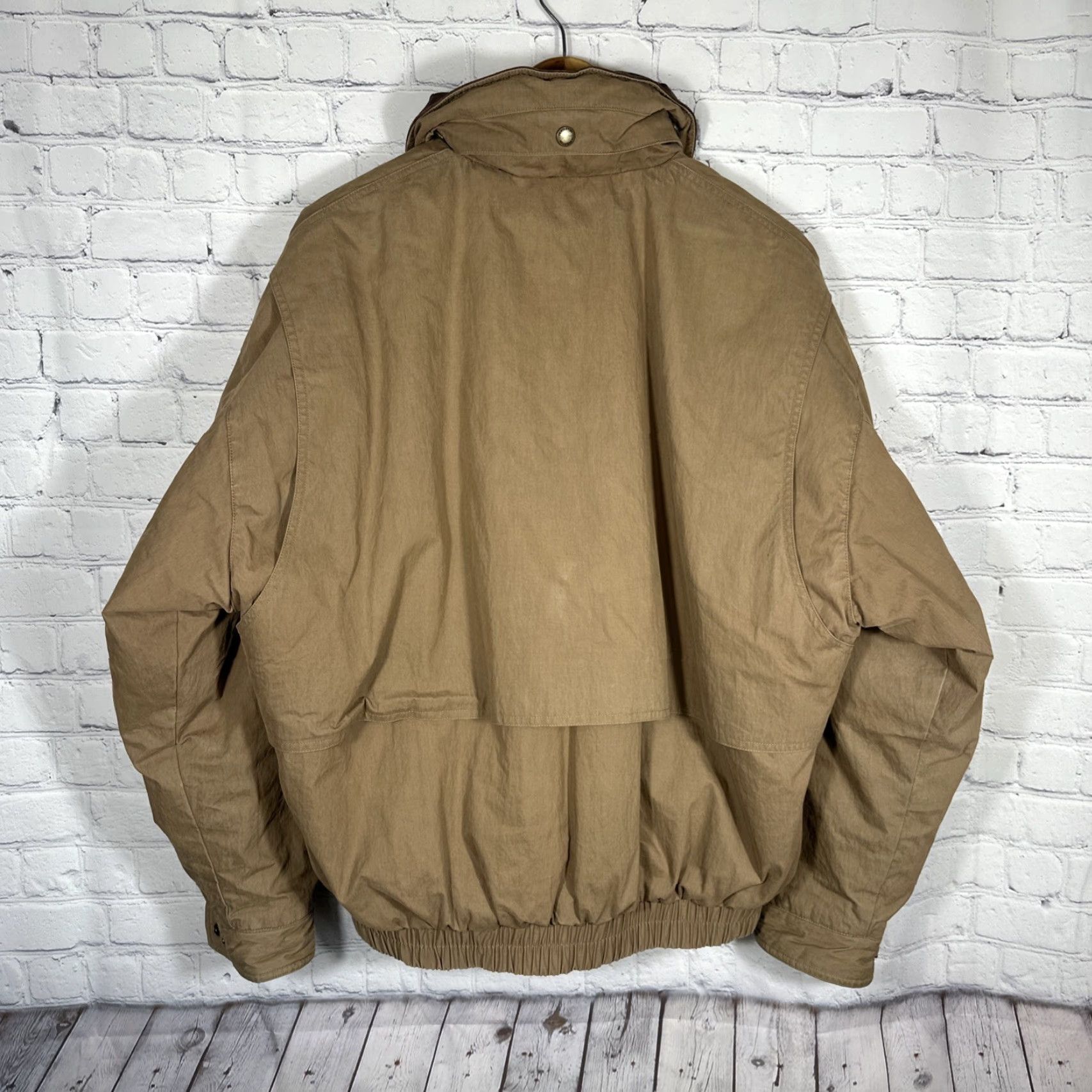 Pendleton Pendleton Bomber Jacket Field Mens Large Brown Leather Collar Full Zip Size US L / EU 52-54 / 3 - 7 Thumbnail