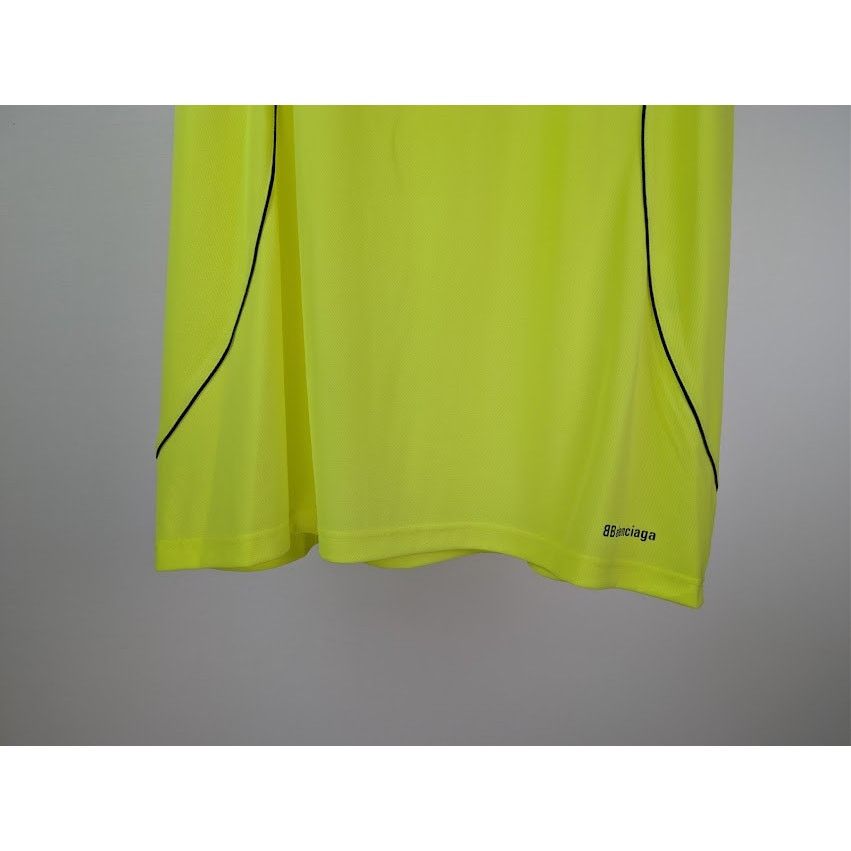 Balenciaga o1rshd1 Soccer Fluo Burly Hi Technical Jersey T-Shirt Yellow Size US XXL / EU 58 / 5 - 4 Thumbnail