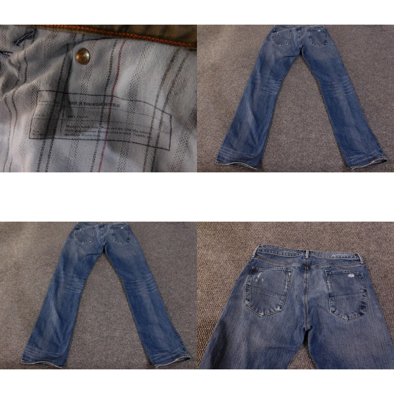 Banana Republic VINTAGE Banana Republic Jeans Mens 32x34 Distressed Straight Leg Denim Dominican Republic Blue 32 34 Jeans Mens Boys Girls Size US 32 / EU 48 - 8 Thumbnail
