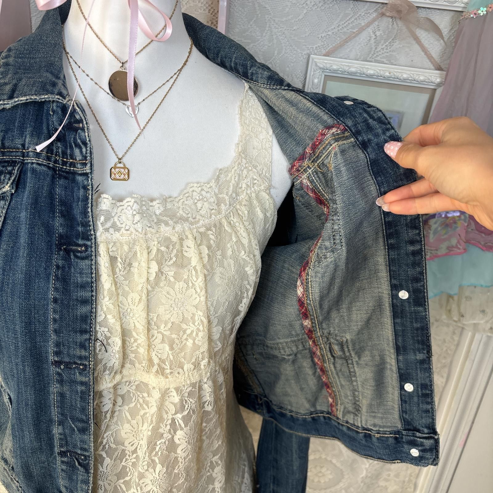 Aeropostale y2k distressed aeropostale denim jacket Size L / US 10 / IT 46 - 4 Thumbnail