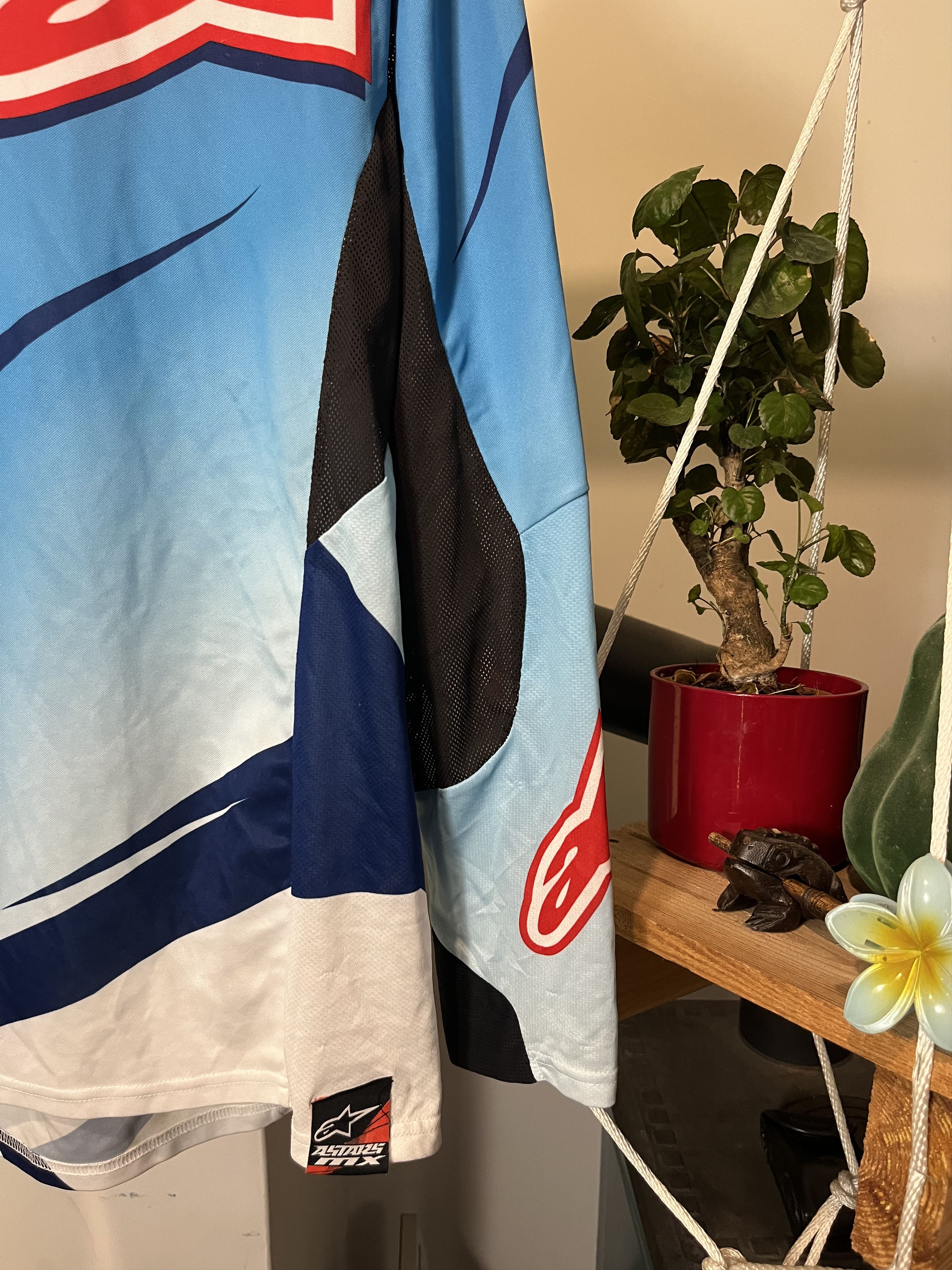 Fox Racing × Vintage 90's Alpinestars Racing Jersey Shirt Motorsport Size US L / EU 52-54 / 3 - 4 Thumbnail