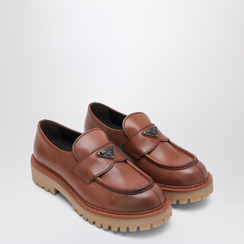 Prada Prada Ebony Leather Loafers Size US 8 / EU 41 - 1 Thumbnail