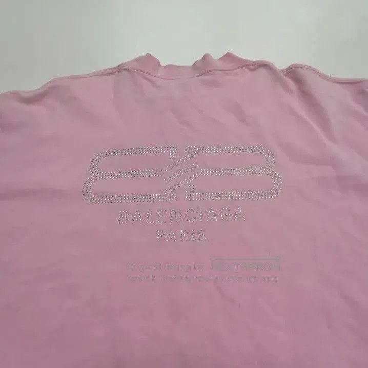 Balenciaga Balenciaga Pink Crystal Neck Short Sleeve T. Size US XS / EU 42 / 0 - 2 Thumbnail