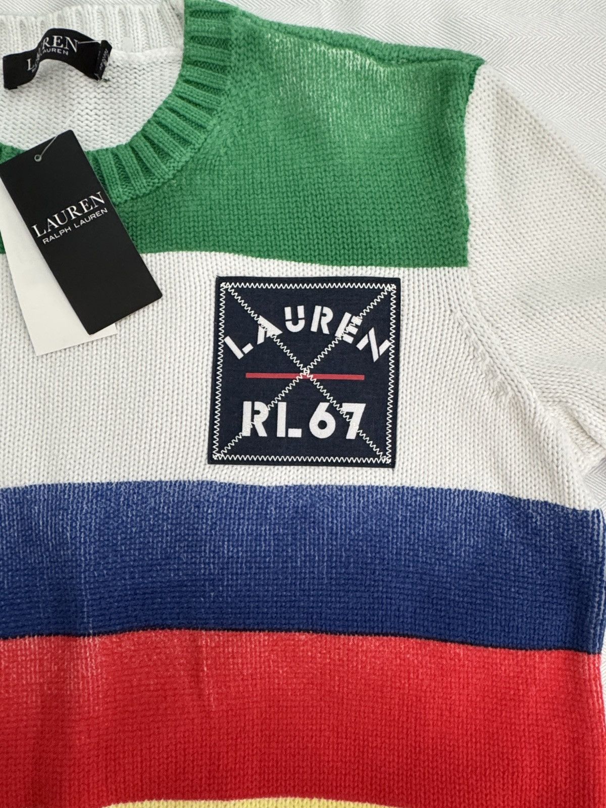 Ralph Lauren Lauren Ralph Lauren Striped Crewneck Sweater Size S / US 4 / IT 40 - 4 Thumbnail