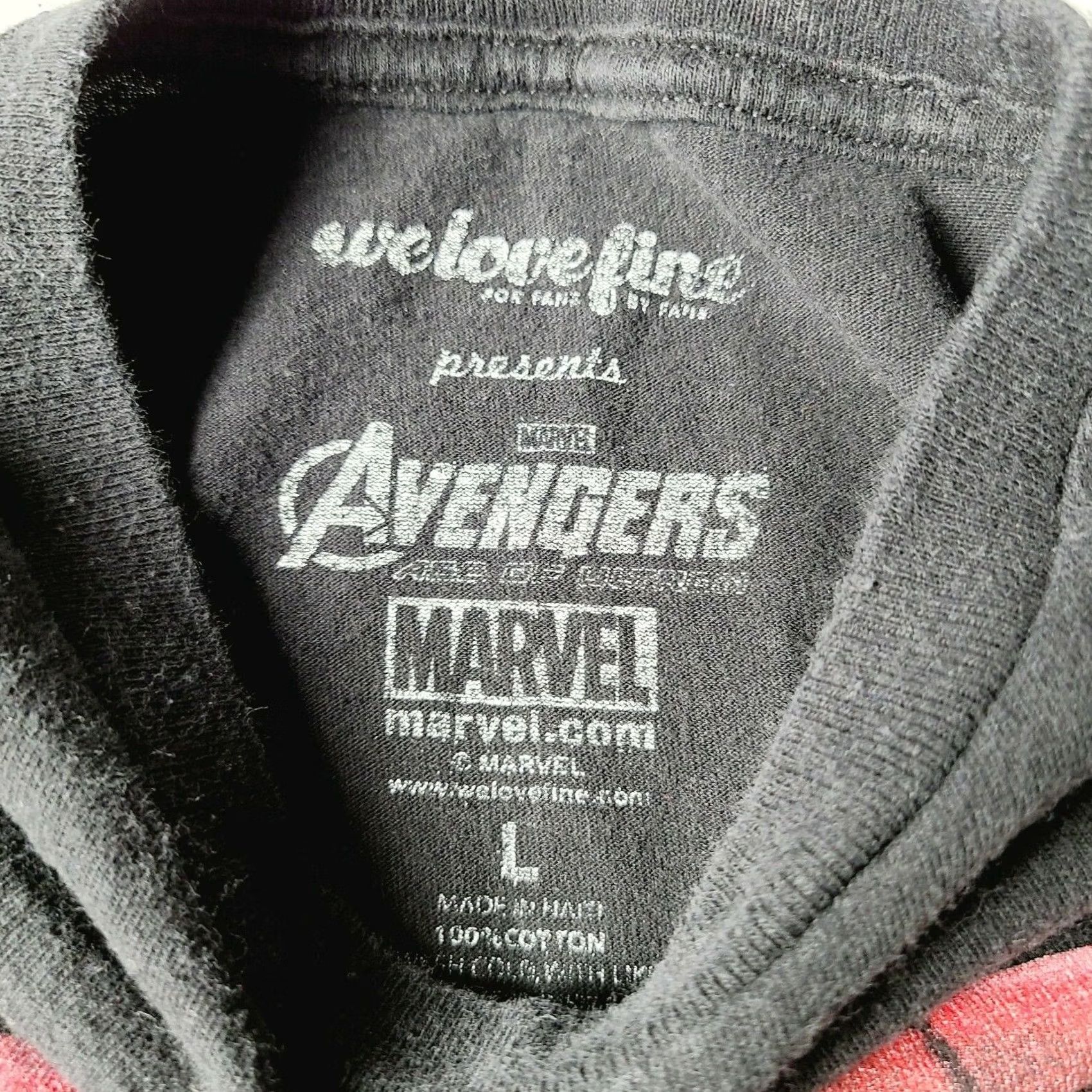 Vintage We Love Fine T-Shirt Men's XL Iron Man Avengers Big Face Size US XL / EU 56 / 4 - 2 Thumbnail