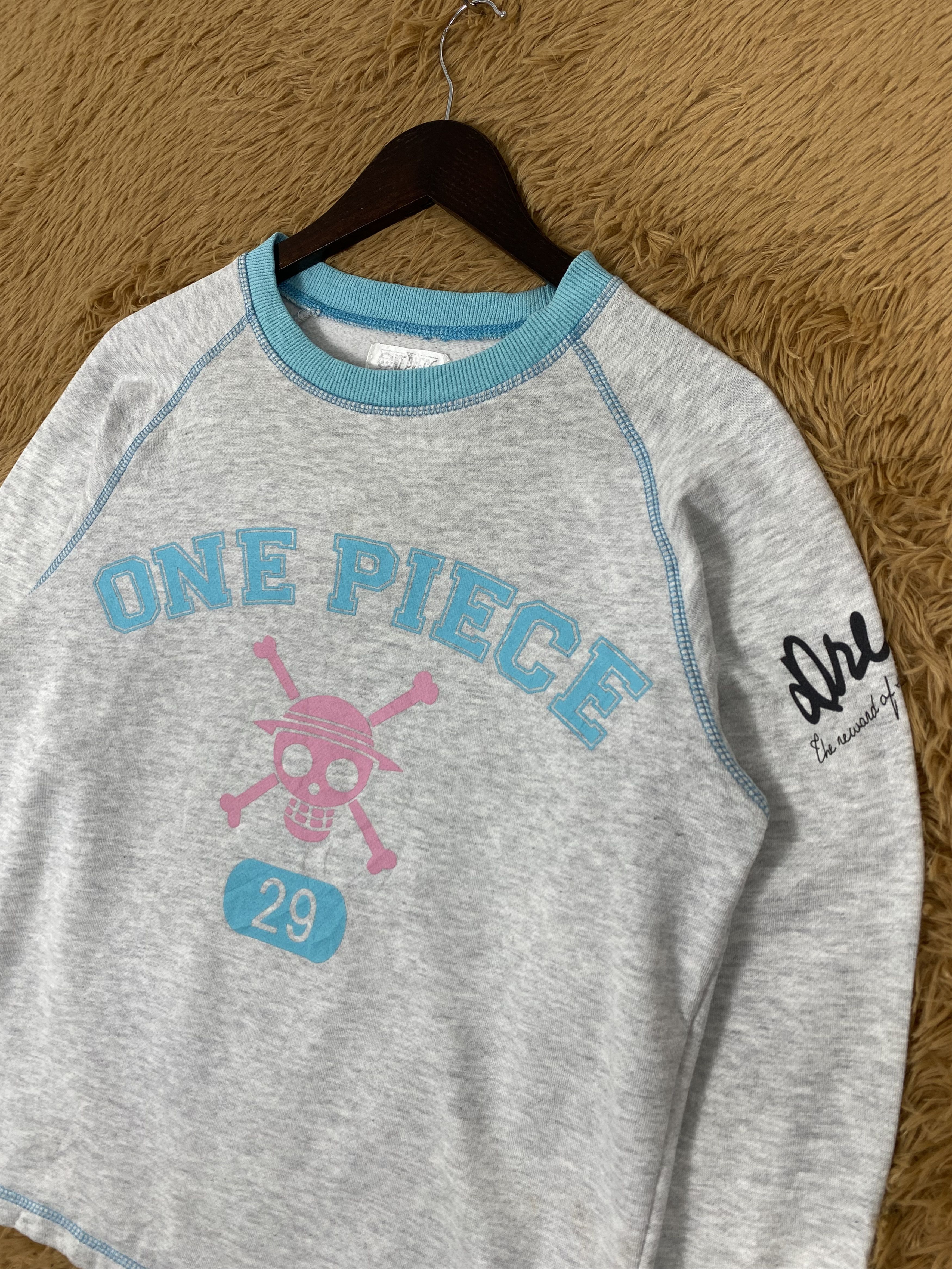 Anime × One Piece × Vintage Vintage Anime One Piece Sweatshirts PS0100 Size US L / EU 52-54 / 3 - 2 Thumbnail
