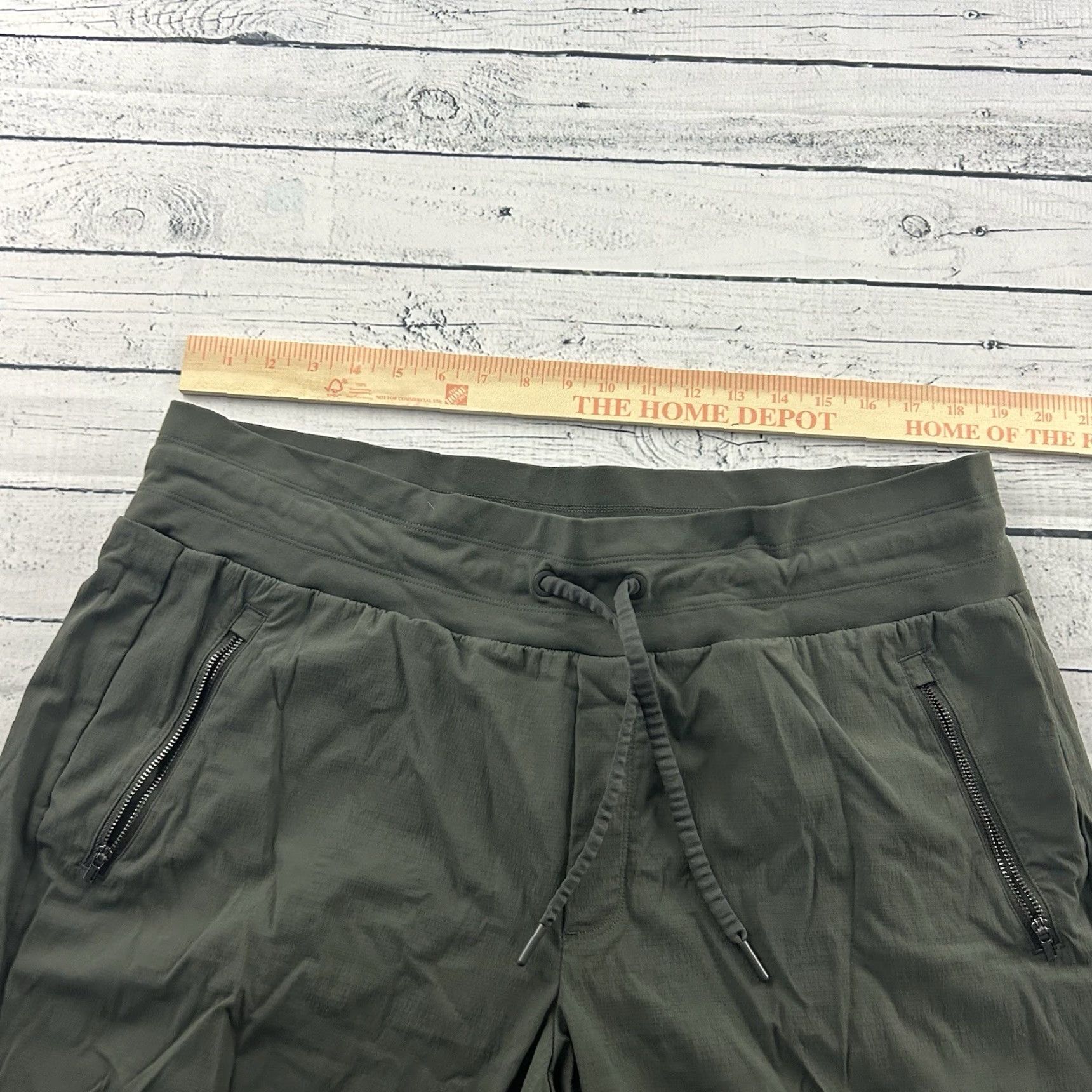 Athleta Athleta Trekkie Jogger Pants Women's 18 Green Zip Pocket Athletic Pants Boys? Size 40" / US 18 - 3 Thumbnail