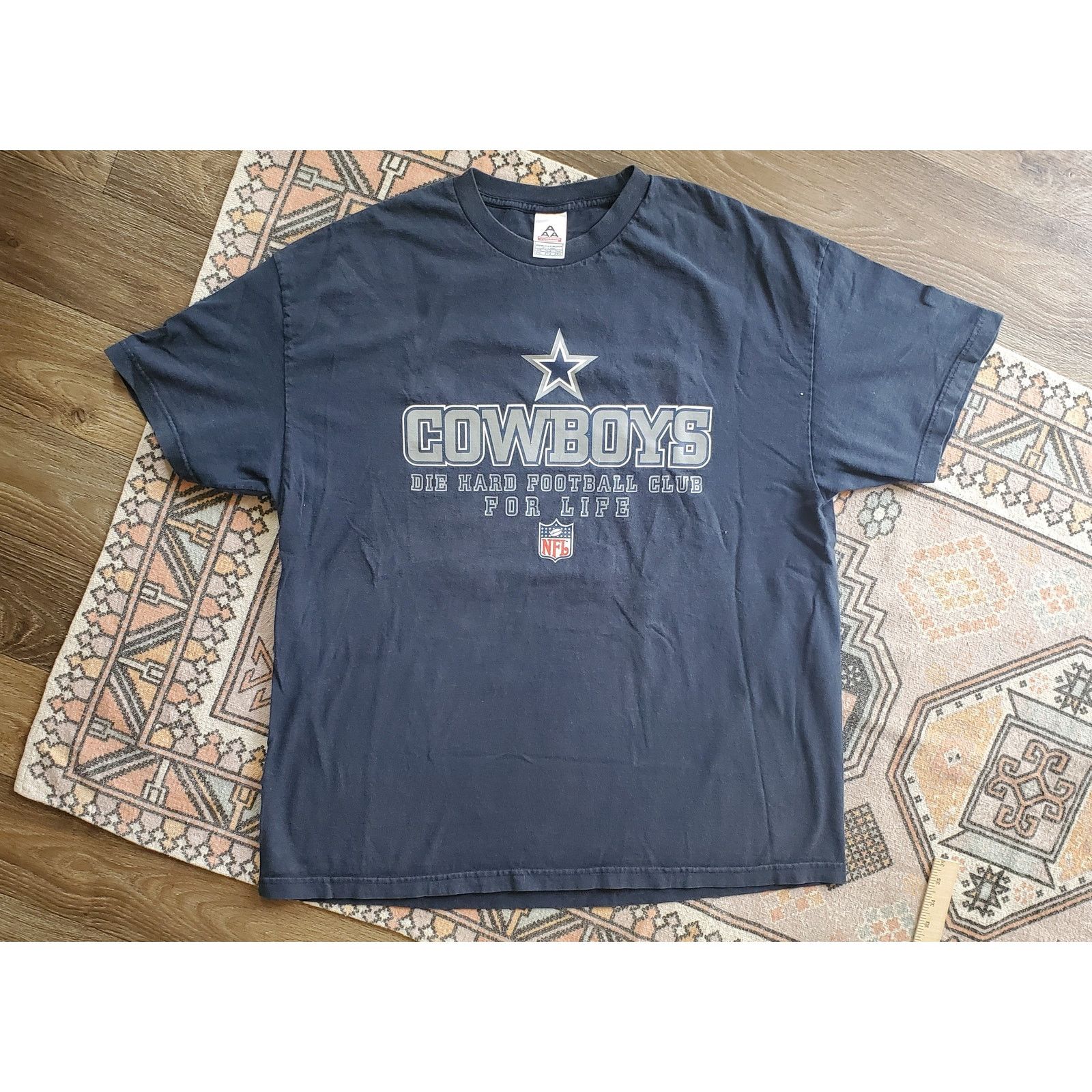 Alstyle Vintage Cowboys Die Hard Fan Alstyle Blue Shirt 2XL Size US XXL / EU 58 / 5 - 1 Thumbnail