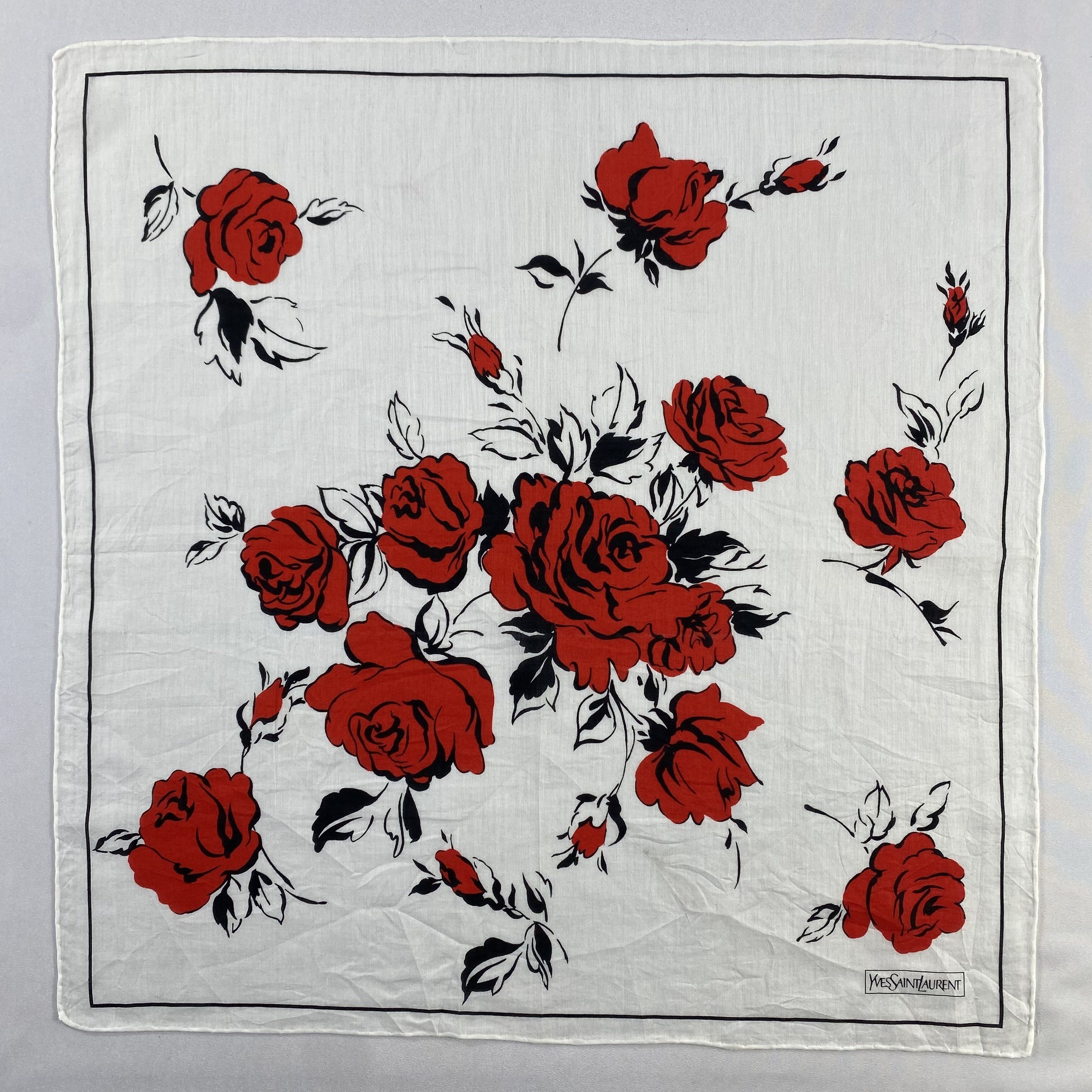Vintage Yves Saint Laurent Bandana/ Handkerchief / Neckerchief-P1671 Size ONE SIZE - 1 Thumbnail