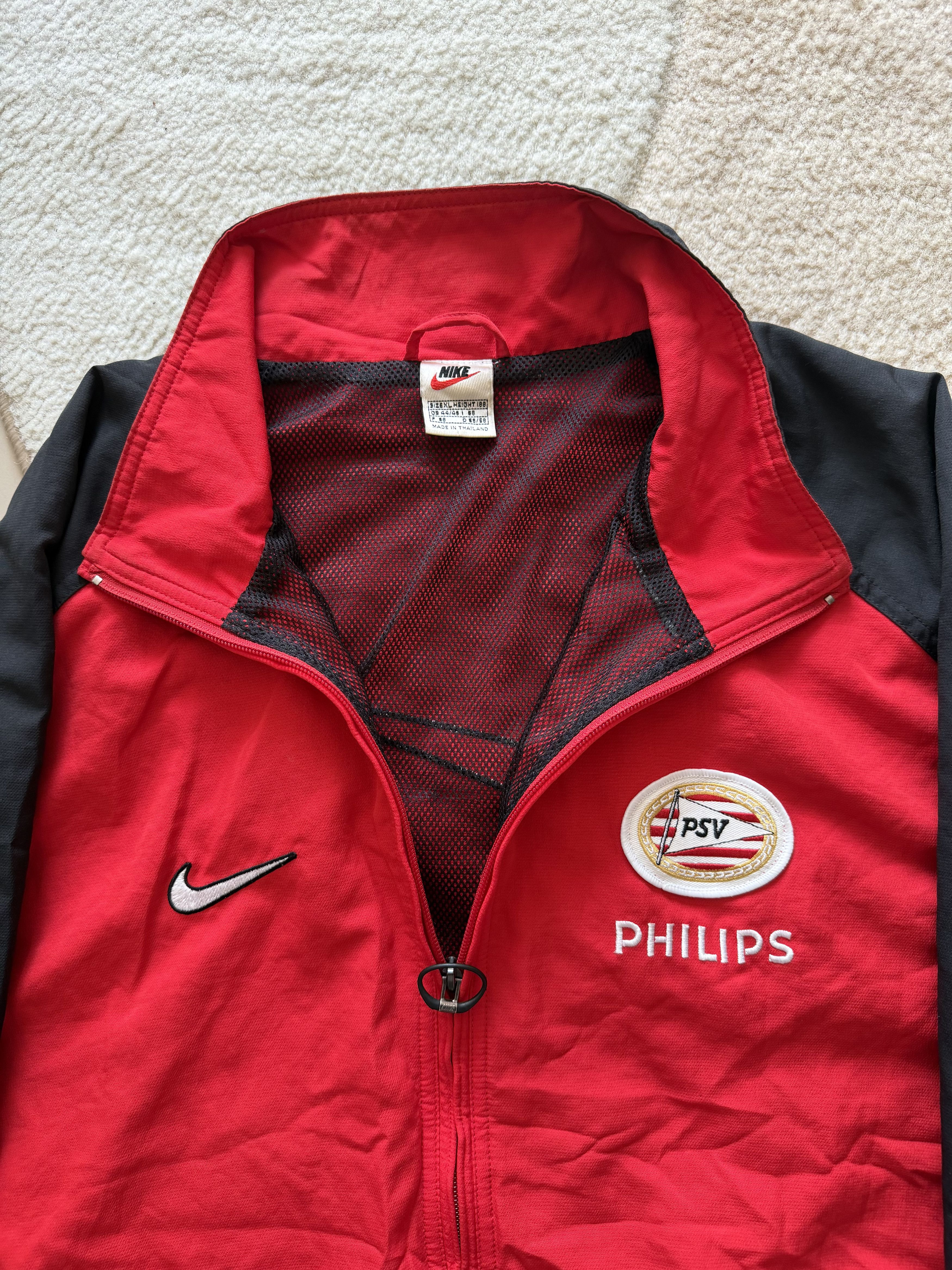 Nike 1998 Nike PSV Eindhoven Bench Jacket - Big Swoosh Philips Size US XL / EU 56 / 4 - 3 Thumbnail