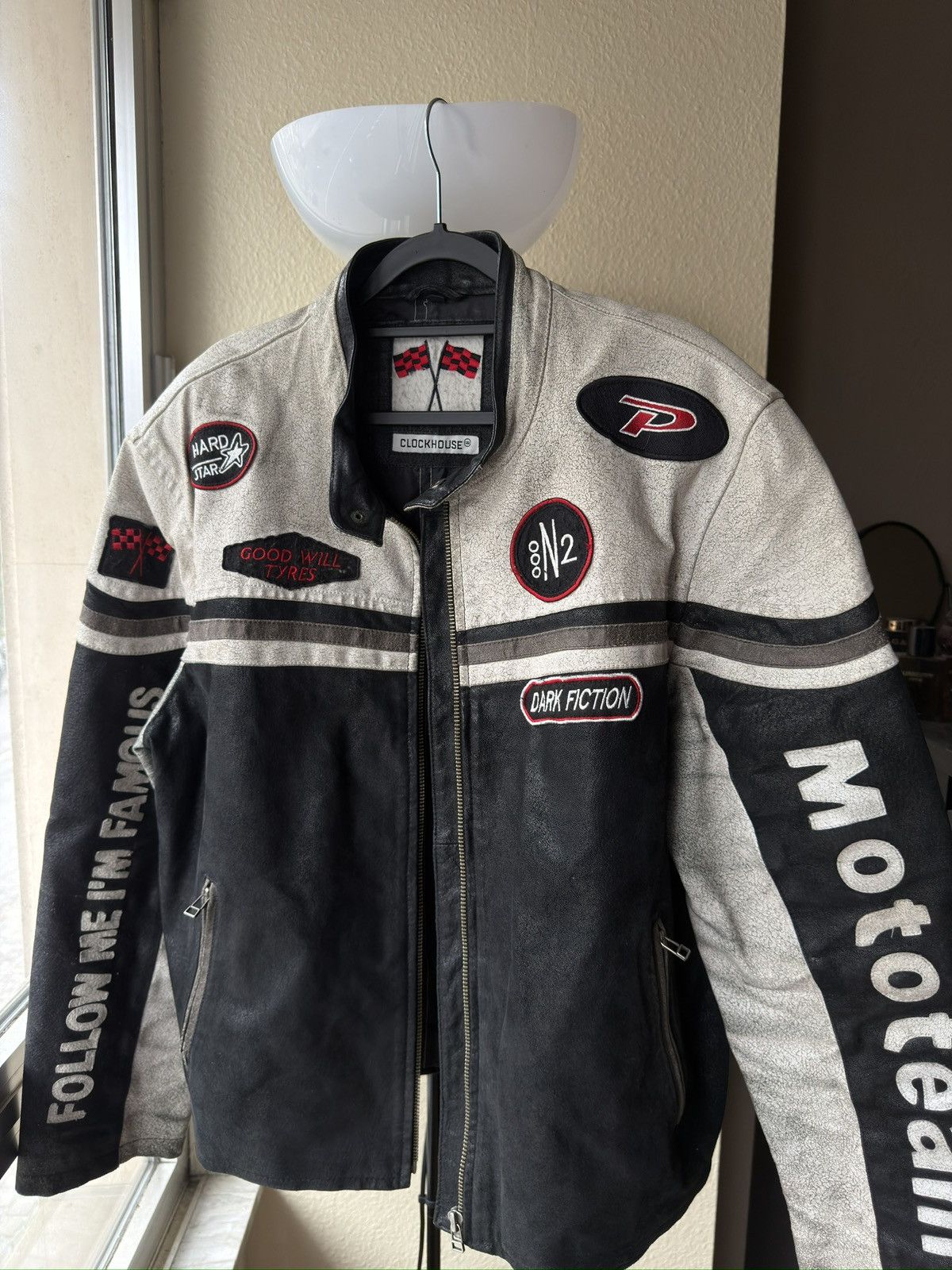 Vintage Racing vintage leather jacket Size US L / EU 52-54 / 3 - 13 Thumbnail