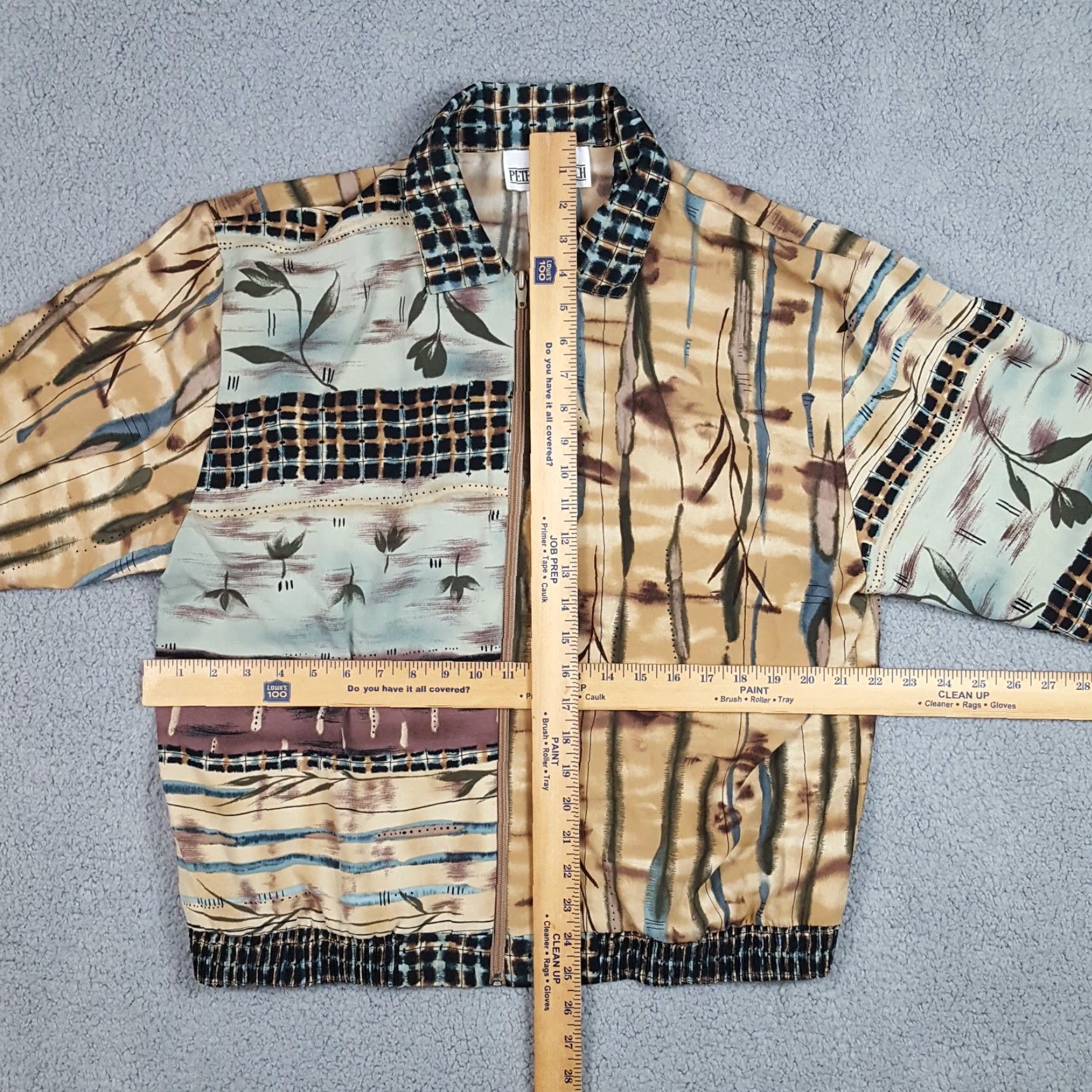 Etro Vintage 90s Plant Nature Outdoor Women's Medium Zip Up Retro Garden Jacket Shirt? Size M / US 6-8 / IT 42-44 - 6 Thumbnail