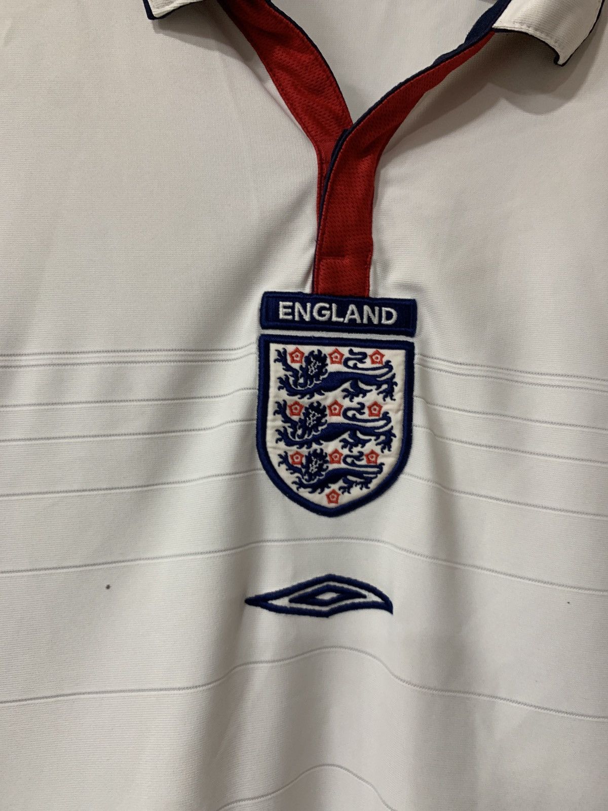 Vintage England 2003/05 Home Football Shirt Umbro Vintage Soccer XXL Size US XXL / EU 58 / 5 - 6 Thumbnail