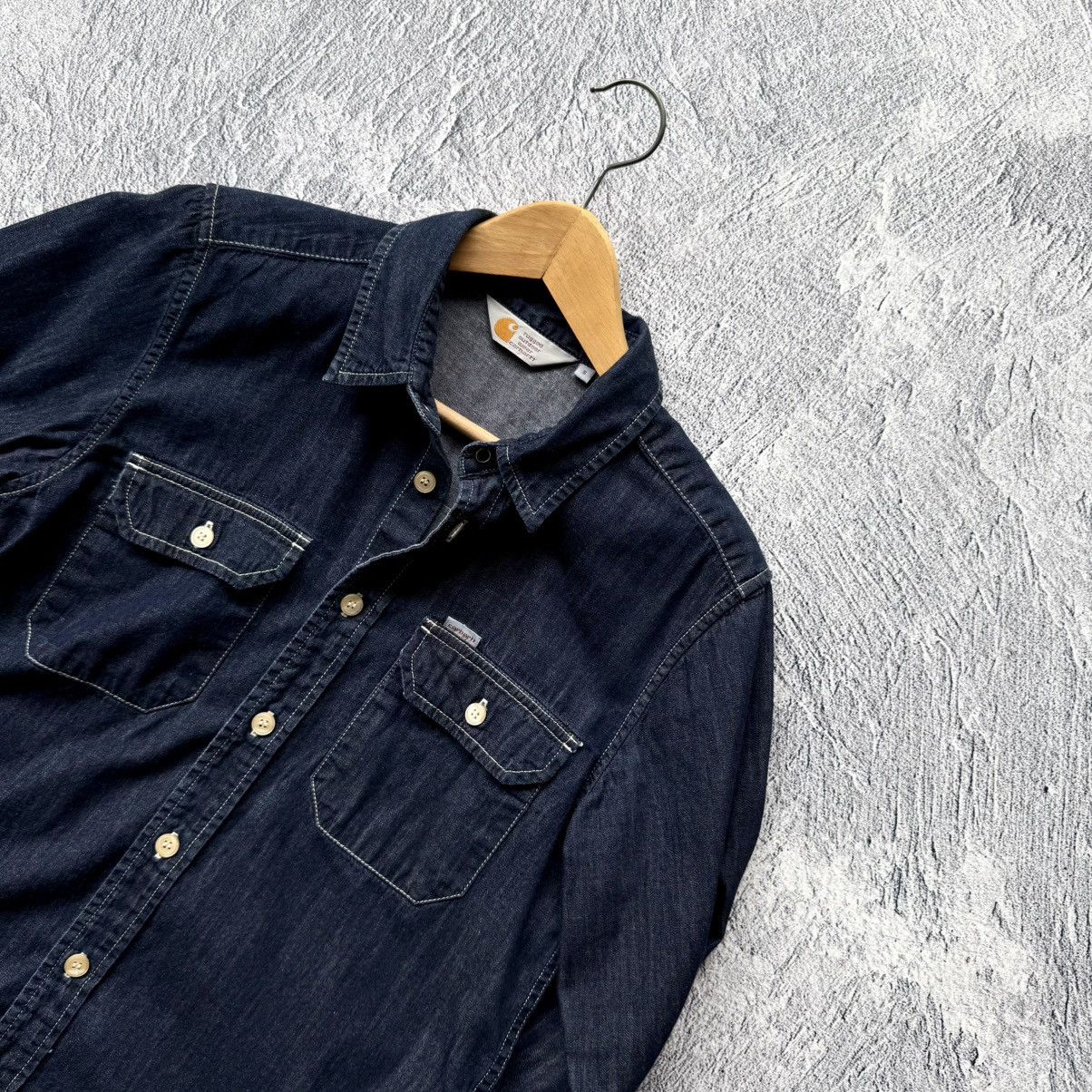 Carhartt Wip Carhartt Mens Blue Wing Shirt Long Sleeve Size US S / EU 44-46 / 1 - 3 Thumbnail