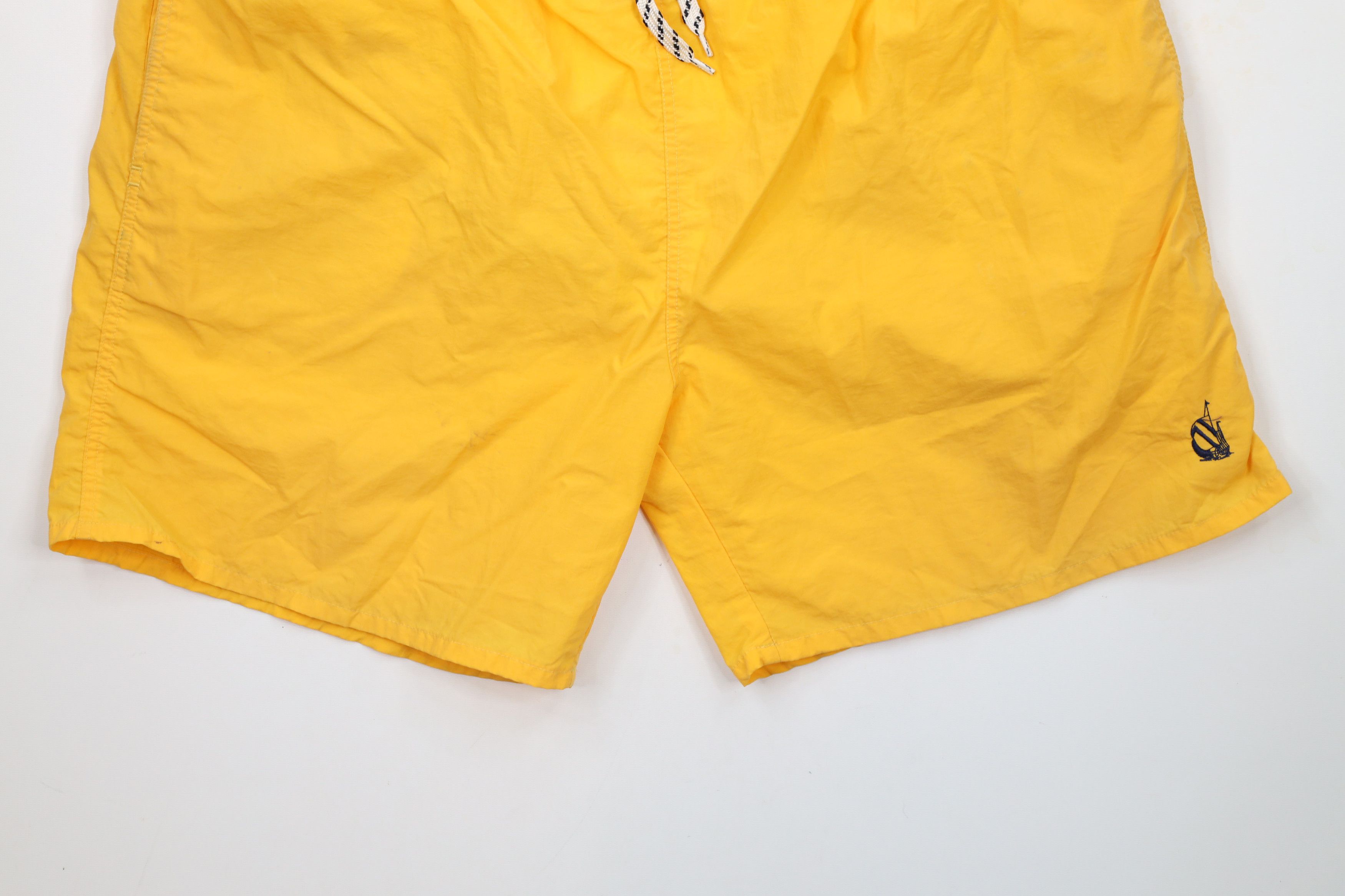 Nautica × Vintage Vintage 90s Nautica Knee Lined Shorts Swim Trunks Nylon Size US 36 / EU 52 - 4 Thumbnail