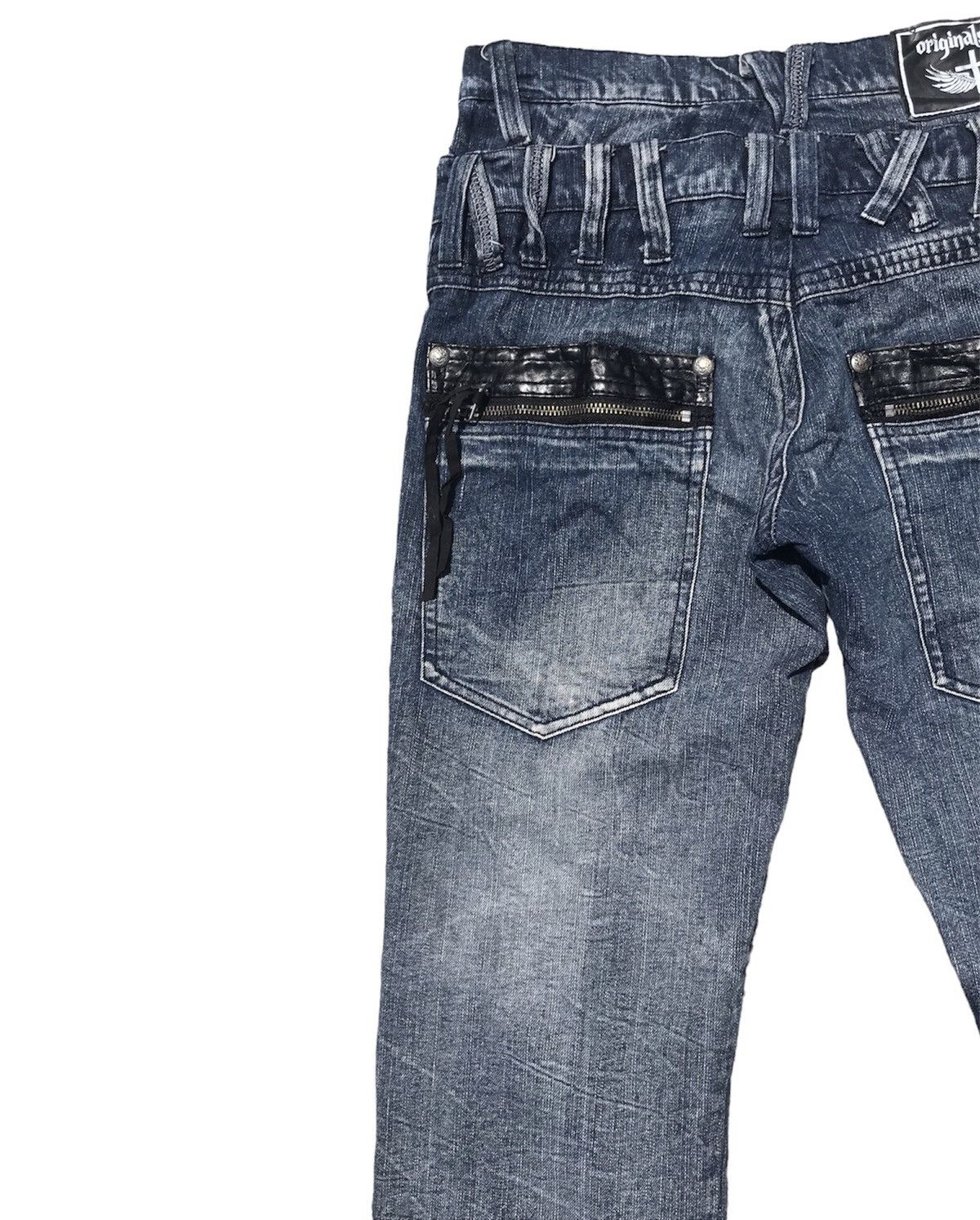 Japanese Brand × KMRii × Le Grande Bleu (L.G.B.) OriginalStyle Distressed Double Waist Jeans Size US 30 / EU 46 - 8 Thumbnail