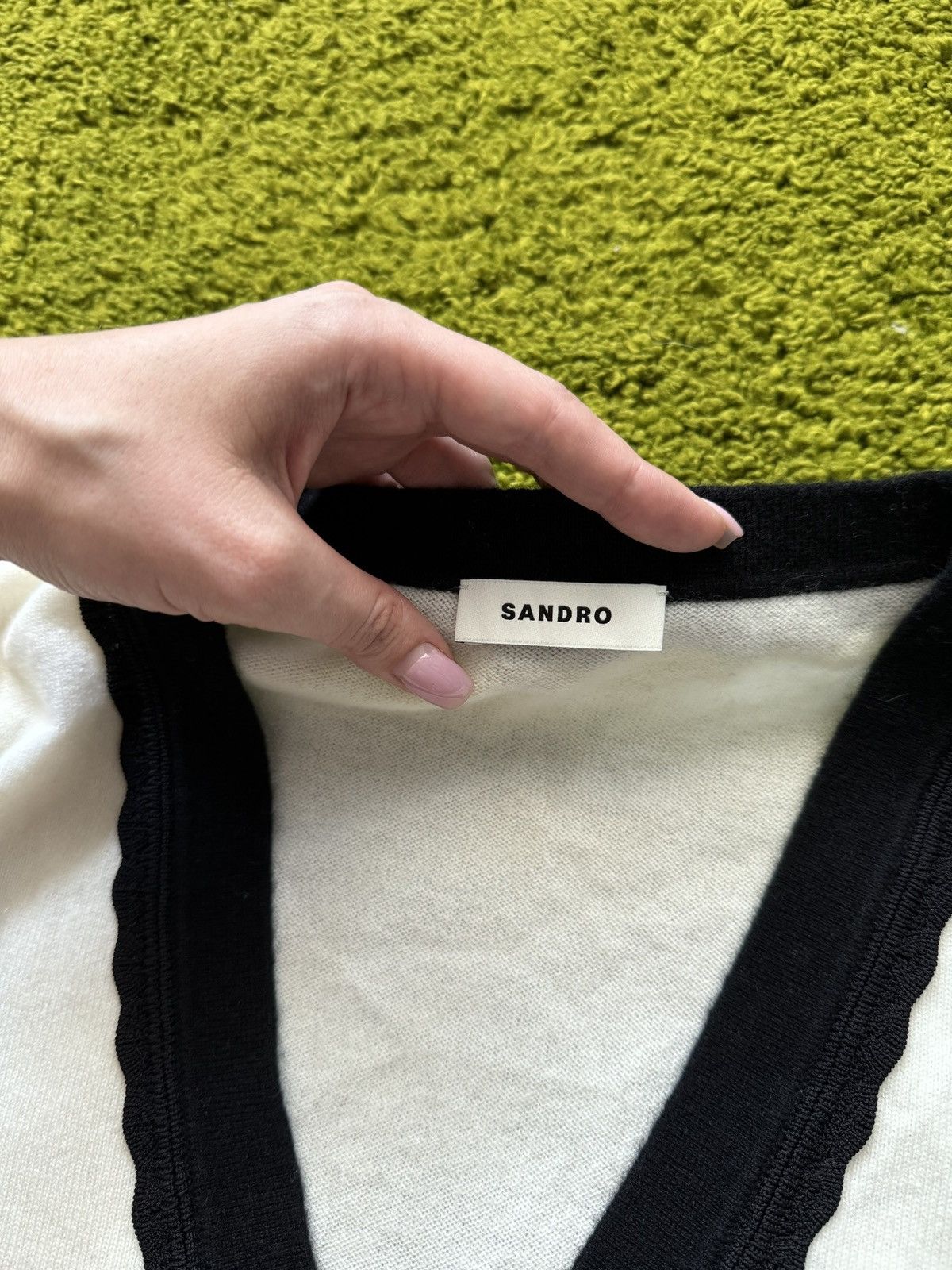 Designer × Sandro Sandro oldmoney style wool sweater Size XS / US 0-2 / IT 36-38 - 2 Thumbnail