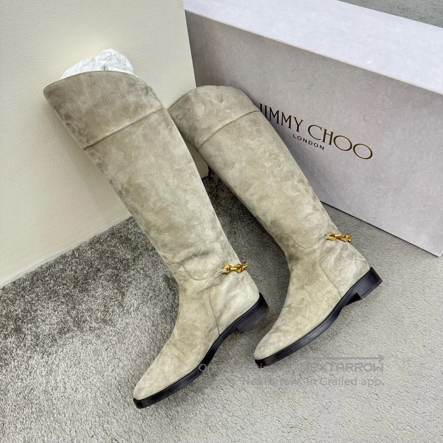 Jimmy Choo Jimmy Choo Suede Knee. Size US 6.5 / IT 36.5 - 1 Thumbnail