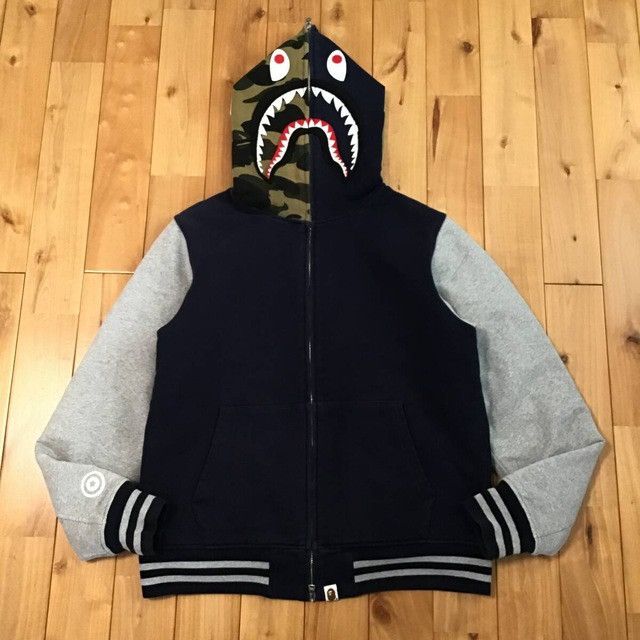 Bape BAPE Batting shark full zip hoodie jacket a bathing ape Size US M / EU 48-50 / 2 - 1 Thumbnail