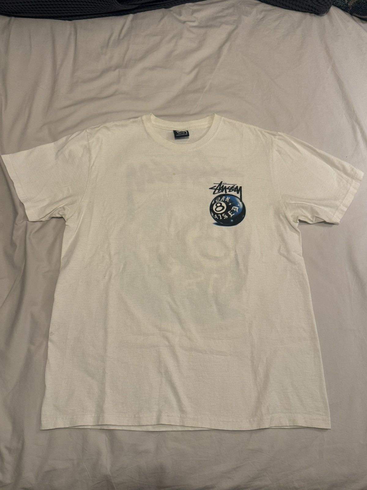 Stussy Born X Raised 8 Ball T Shirt | Grailed