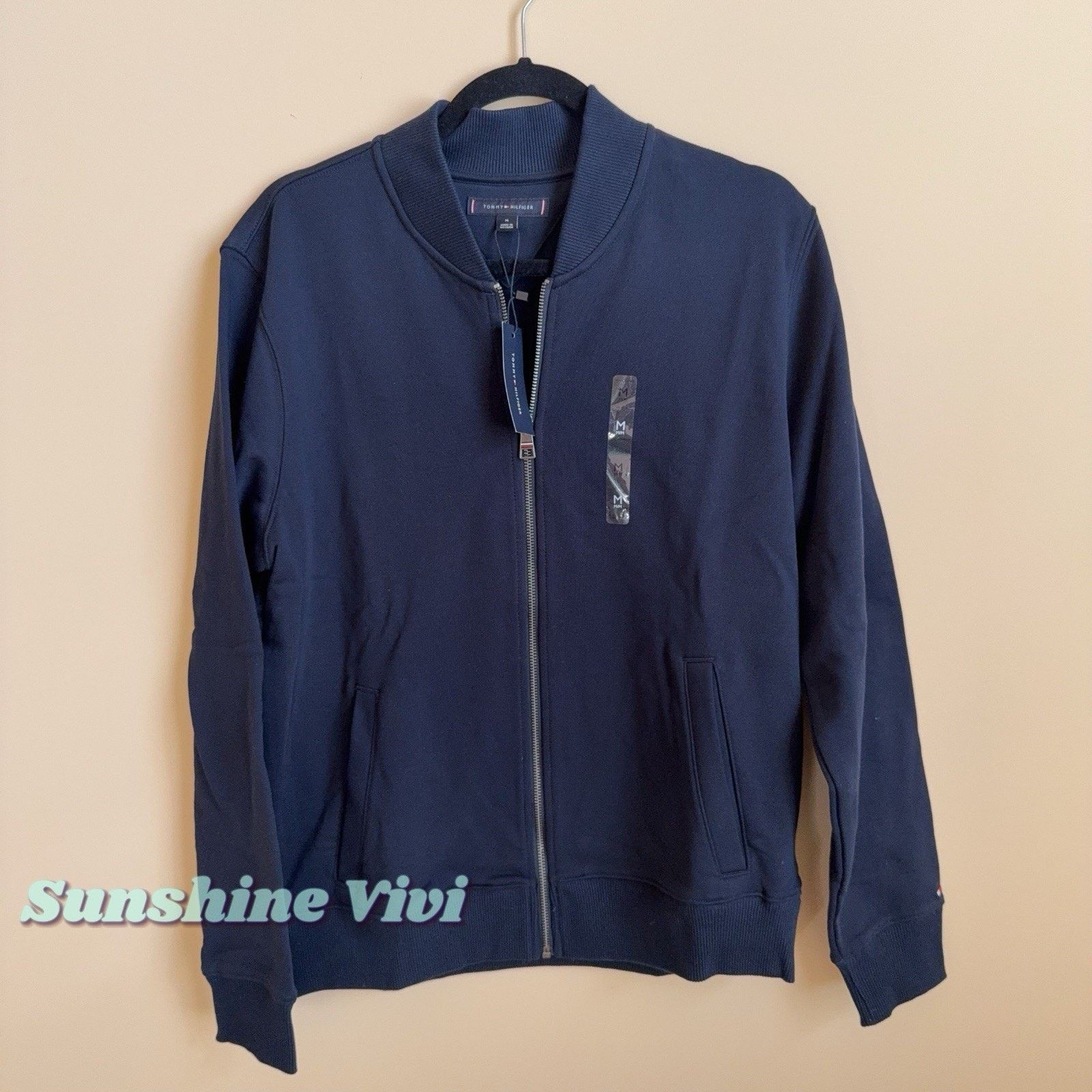 Tommy Hilfiger NWT Tommy Hilfiger Tommy Men Sweatshirt Jacket Navy Medium Size US M / EU 48-50 / 2 - 1 Thumbnail
