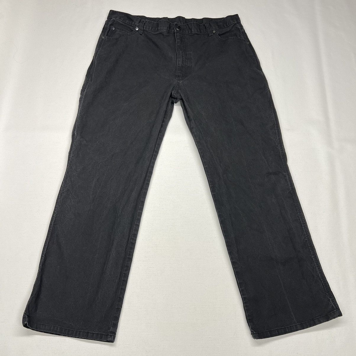 Dickies × Vintage VTG Dickies Pants Black Carpenter Straight Worn Workwear Size US 38 / EU 54 - 1 Thumbnail