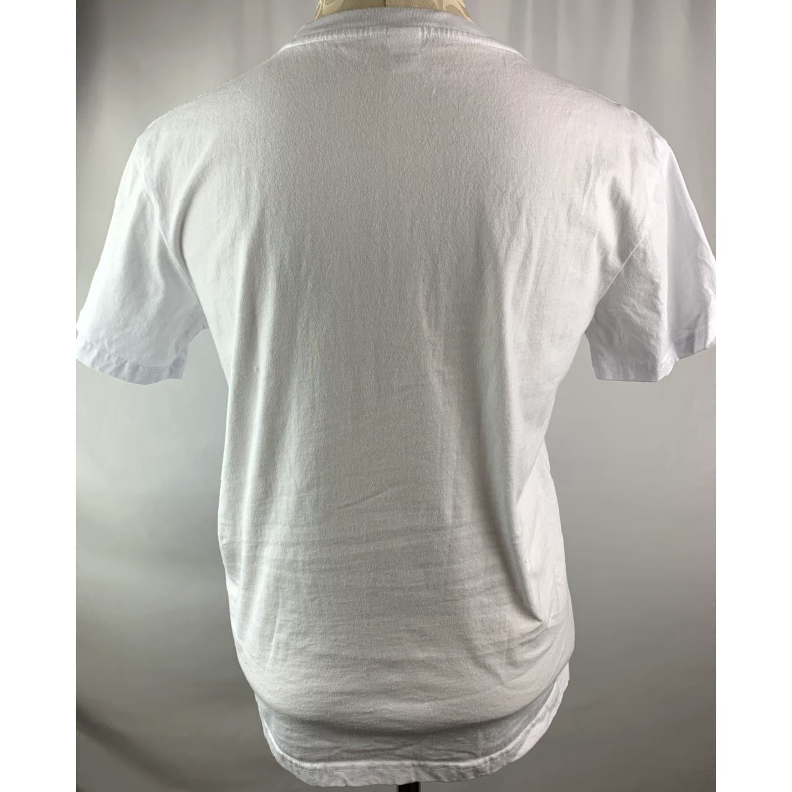Vintage Medium Short Sleeve TShirt Women's White Map of the African Continent Size M / US 6-8 / IT 42-44 - 6 Thumbnail