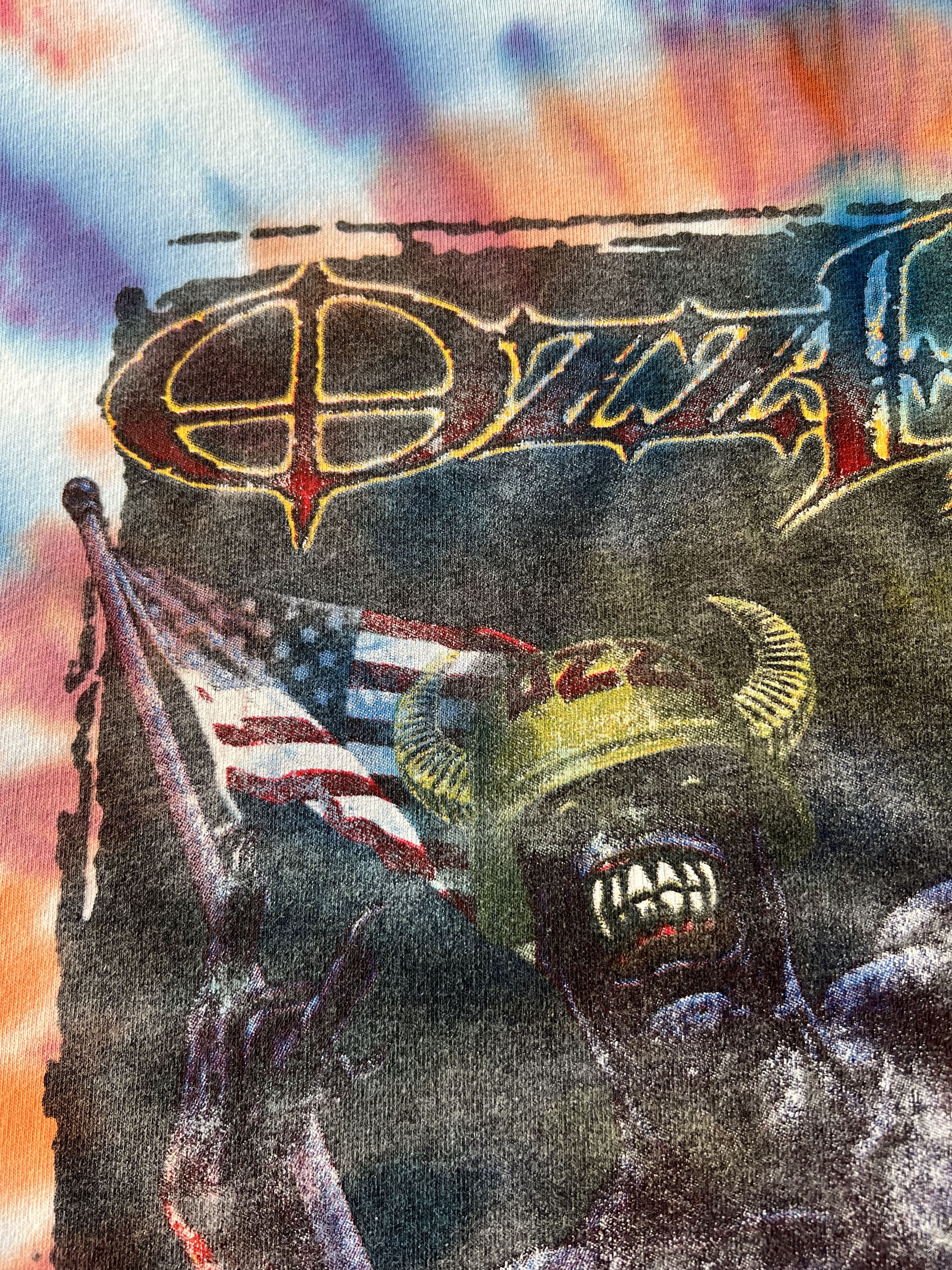 Band Tees Vintage 2003 Ozzy Osbourne Ozzfest Korn Tie Dye T-shirt Size US L / EU 52-54 / 3 - 5 Thumbnail