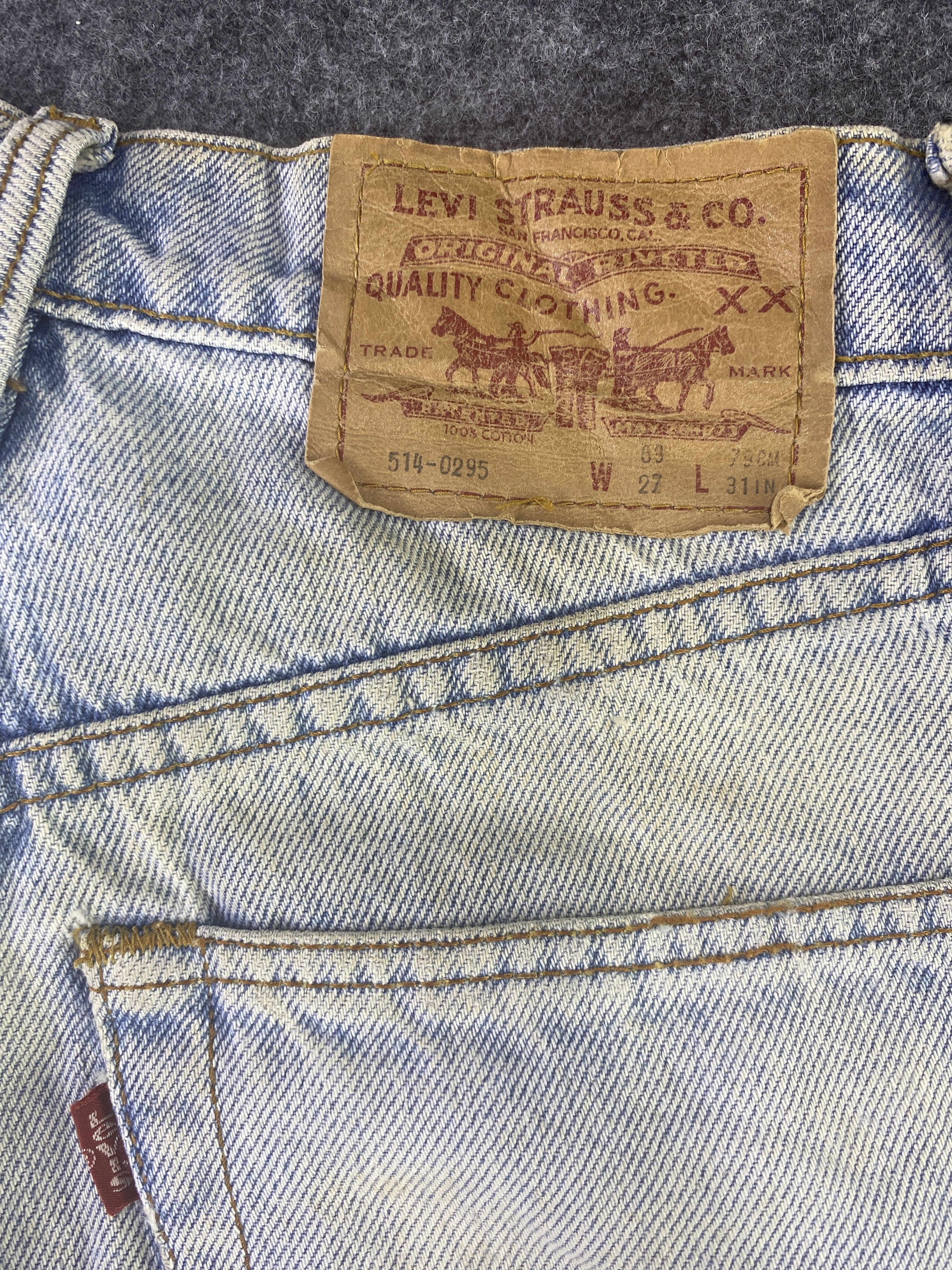 Levi's 90s Levi's vintage 514 Blue Wash Jeans - J926 Size US 26 / EU 42 - 12 Thumbnail
