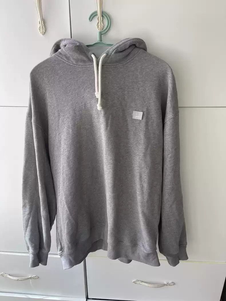 Acne Studios Smiling face pure cotton round neck hoodie long sleeved hooded sweatshirt