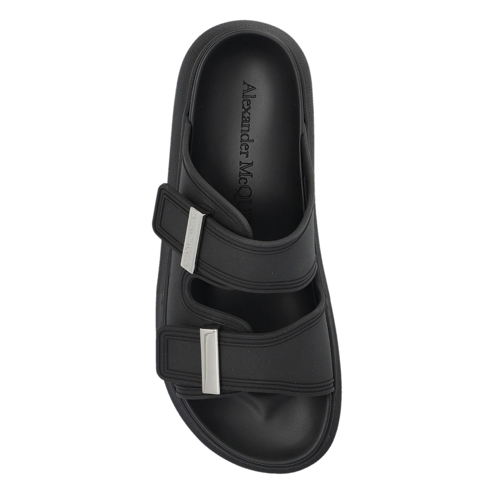 Alexander McQueen ALEXANDER MCQUEEN Black Rubber Sandals New & Authentic (Wome Size US 6.5 / IT 36.5 - 4 Thumbnail
