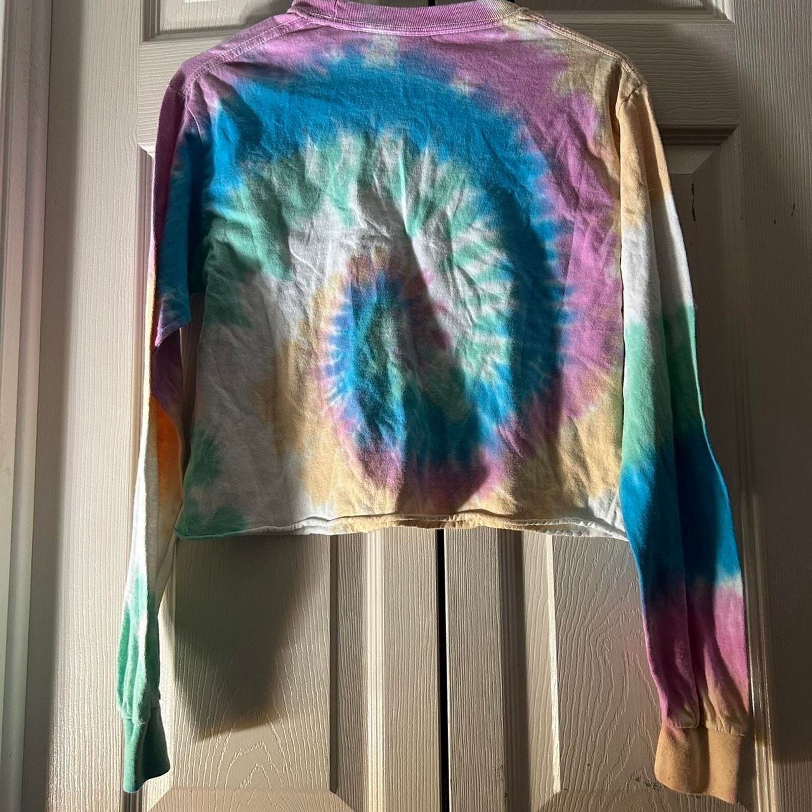 Other (S) Rainbow TieDye Harvard University Cutoff Longsleeve Size S / US 4 / IT 40 - 4 Thumbnail