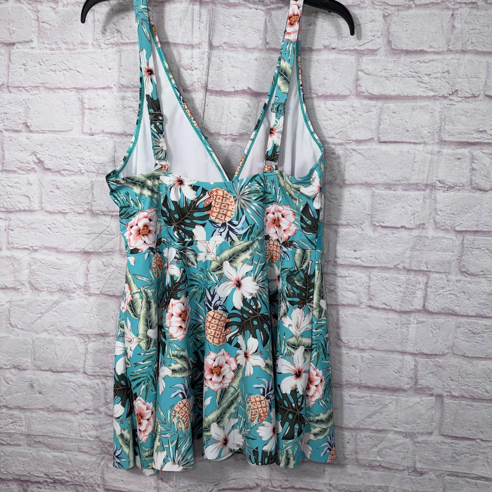 Other Floral Print Tankini Top - 2XL Size ONE SIZE - 5 Thumbnail
