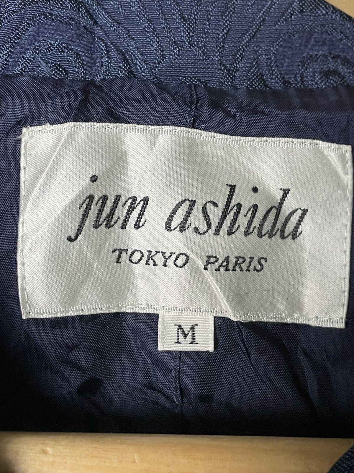 Japanese Brand × Vintage Jun Ashida Brand Embossed Long Coat (64) Size M / US 6-8 / IT 42-44 - 9 Thumbnail