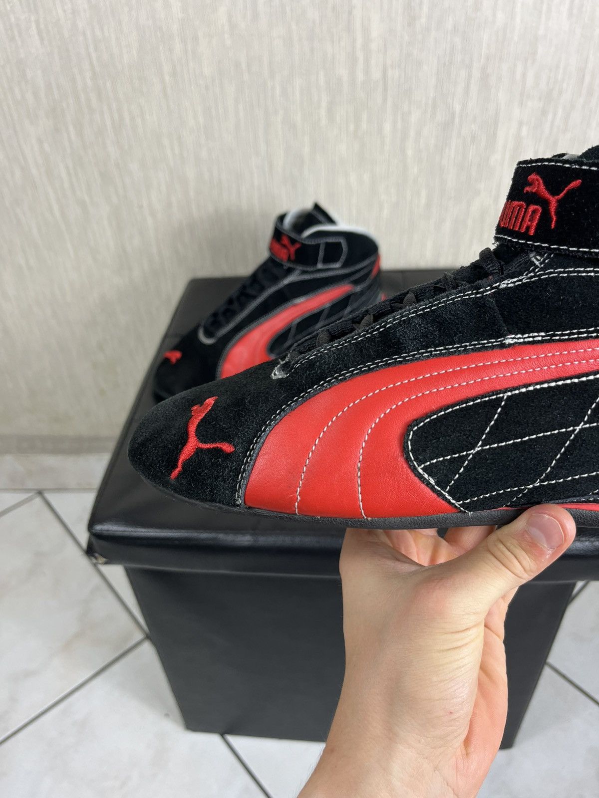 Puma × Vintage Vintage Puma y2k speed cat high racing ferrari sneaker shoes Size US 7.5 / EU 40-41 - 14 Thumbnail
