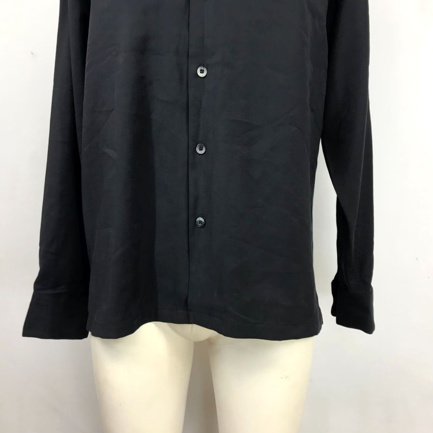 YoungLA YOUNGLA Mens Medium Black Long Sleeve Button Up Shirt Size US M / EU 48-50 / 2 - 3 Thumbnail