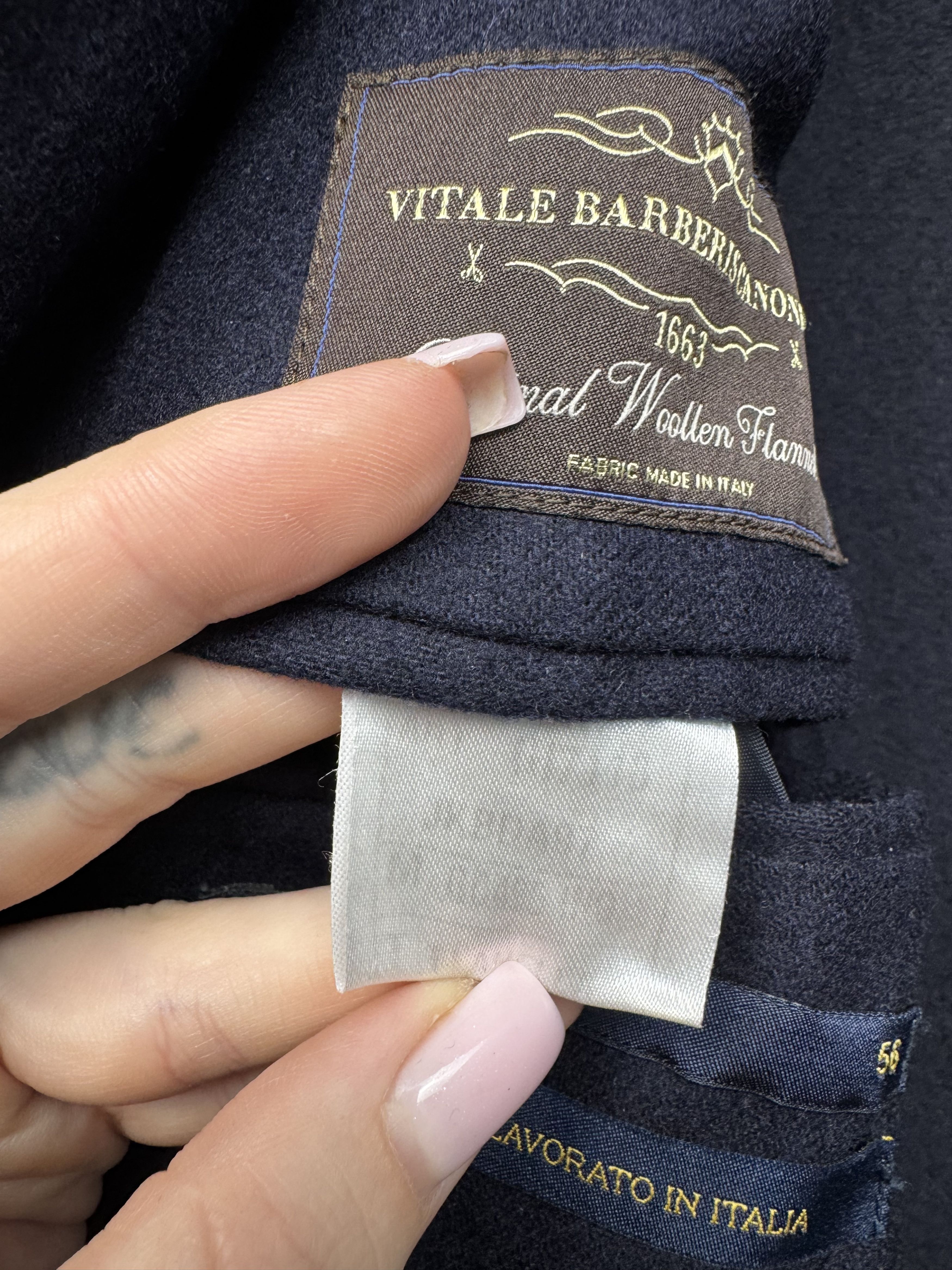 Vitale Barberis Canonico 1913 Vitale Barberis Canonico Unlined Wool Blazer Jacket Size US L / EU 52-54 / 3 - 6 Thumbnail