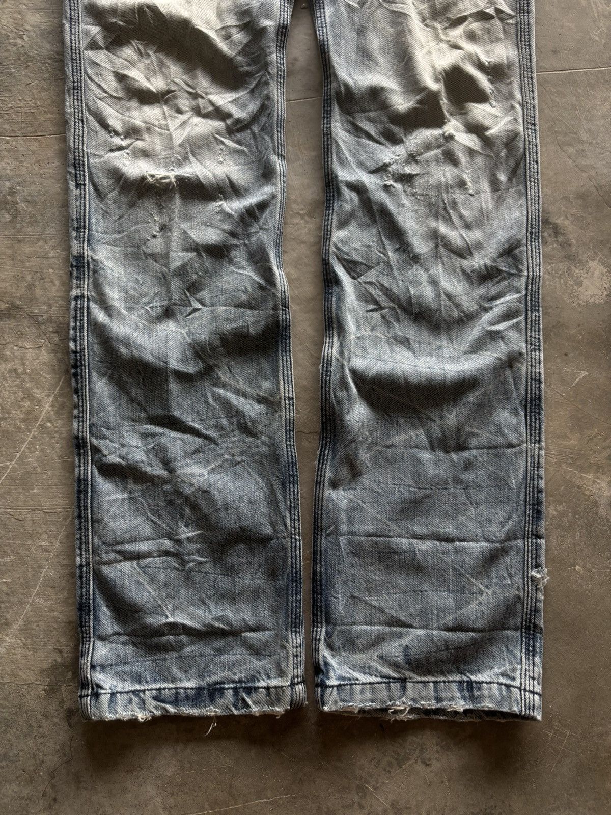 If Six Was Nine ARMY OF NO distressed japanese denim grunge punk stone wash Size US 32 / EU 48 - 12 Thumbnail