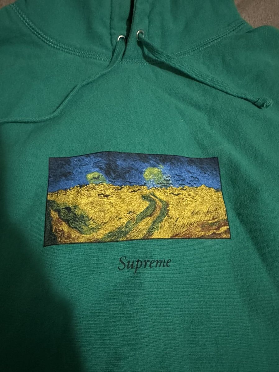 Supreme Supreme SS17 Van Gogh Field Hoodie Aqua Medium Size US M / EU 48-50 / 2 - 2 Thumbnail