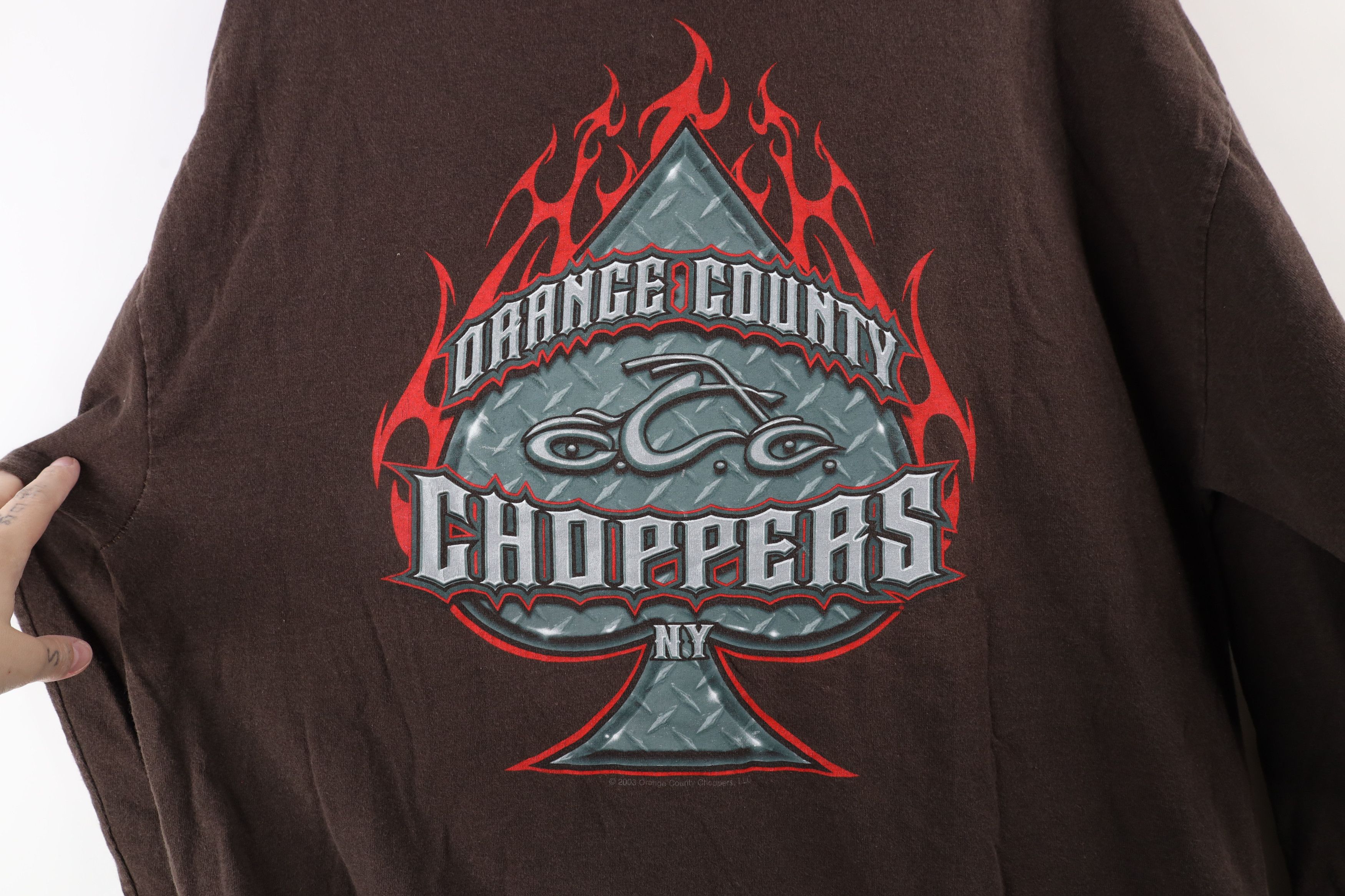 Vintage Vintage Y2K 2003 Orange County Choppers Long Sleeve T-Shirt Size US XL / EU 56 / 4 - 8 Thumbnail