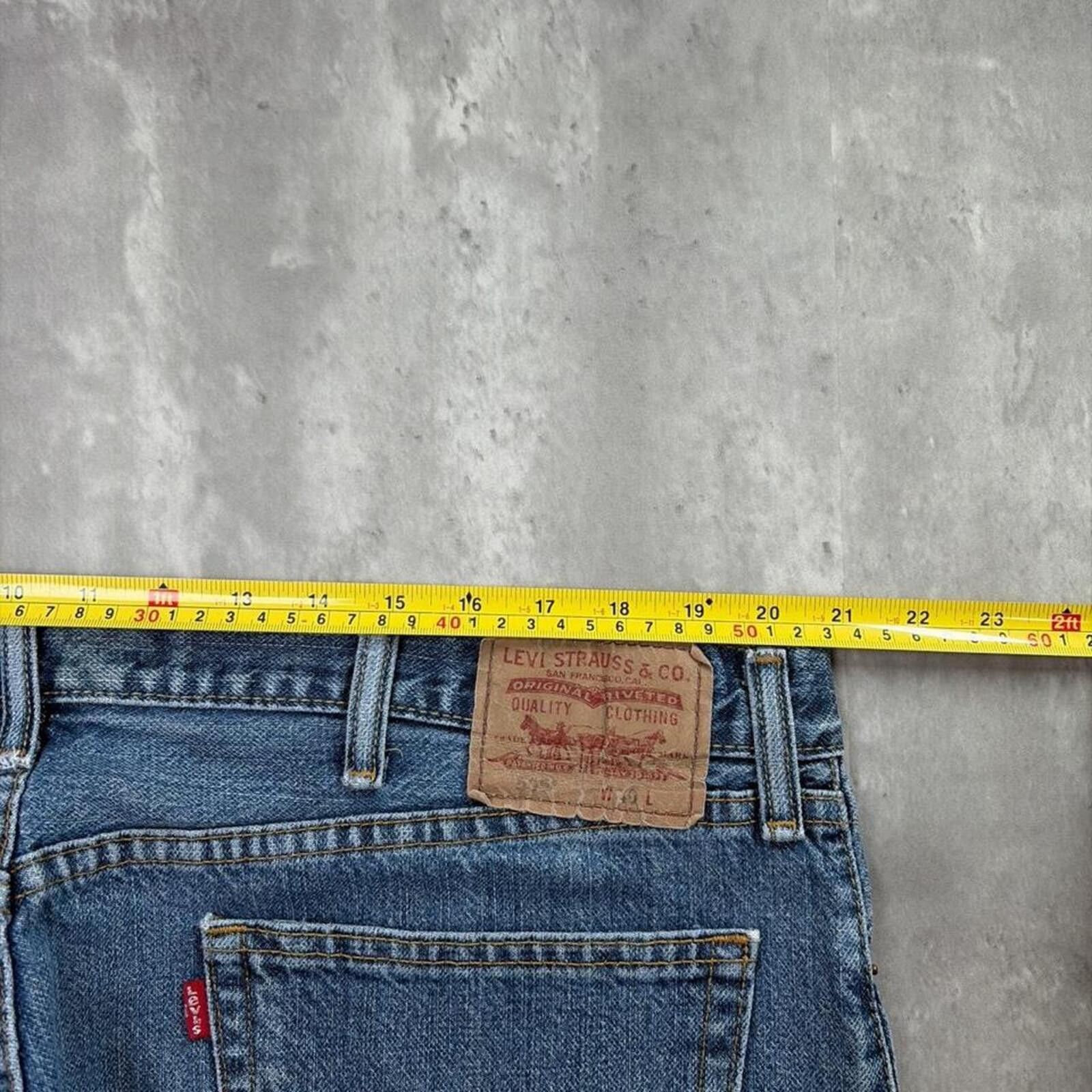 Levi's Y2K Blue Levi’s Grunge Baggy Skater Denim Jorts Size US 40 / EU 56 - 6 Thumbnail