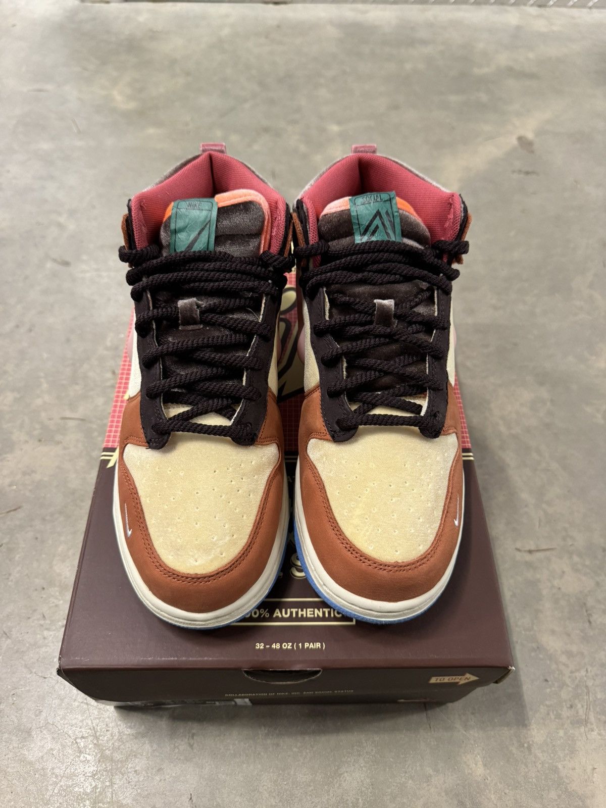 Nike × Social Status Nike Dunk Mid Social Status Chocolate Milk Size 8 Size US 8 / EU 41 - 4 Thumbnail
