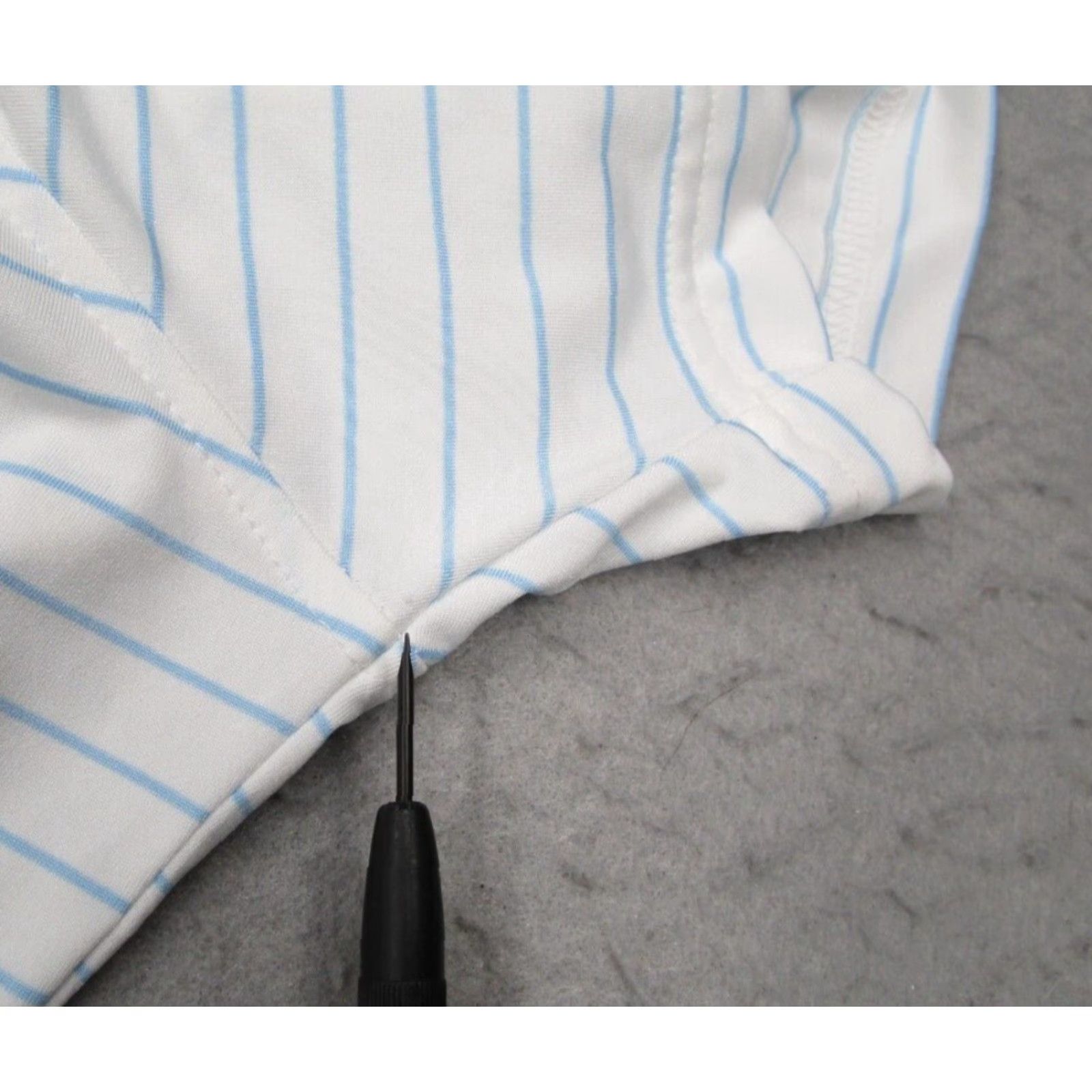 johnnie-O Johnnie O Polo Men Large White Striped Performance Golf UPF 50 Trophy 2023 Size US L / EU 52-54 / 3 - 5 Thumbnail