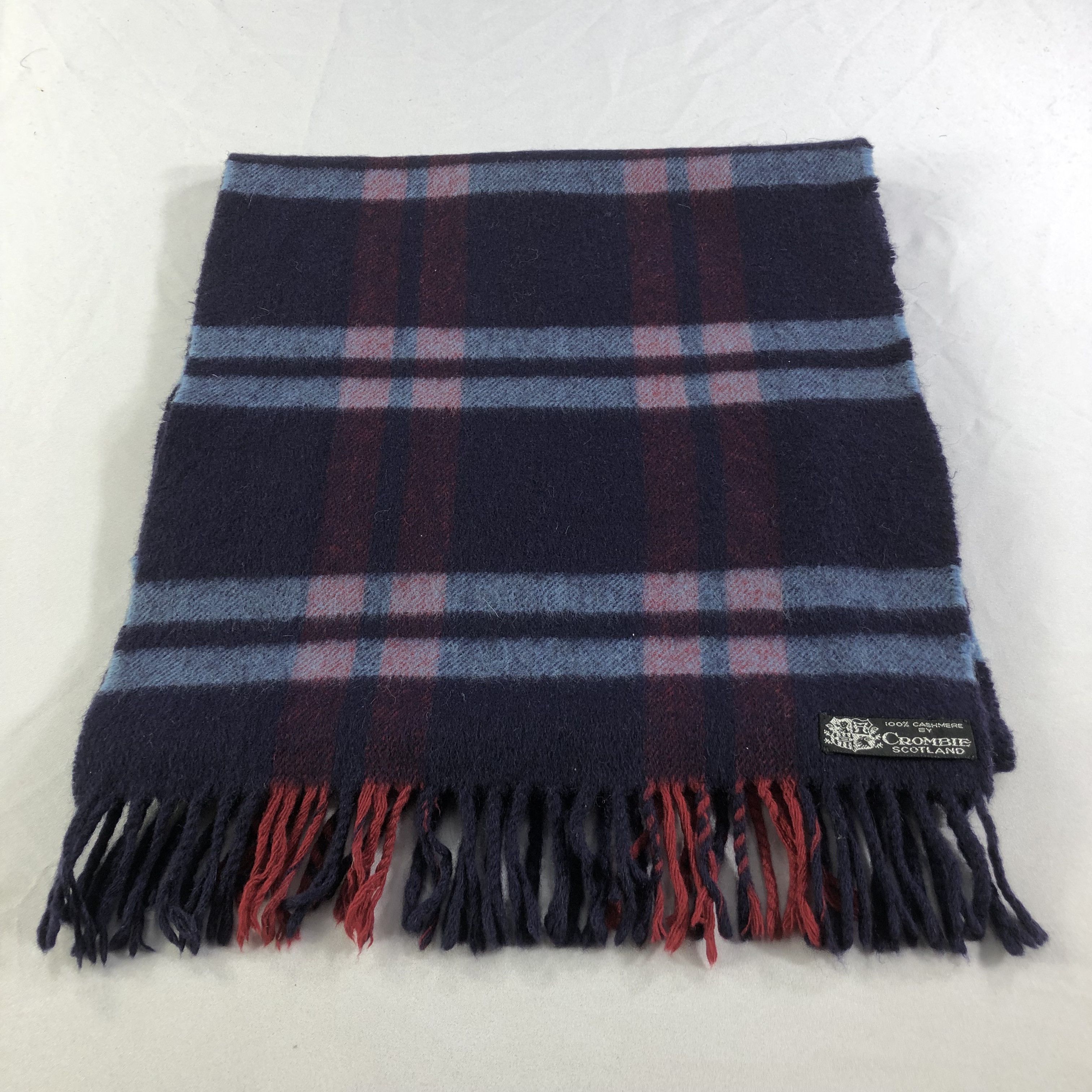 Crombie Crombie Tartan Cashmere Scarf Muffler V1658 Size ONE SIZE - 2 Thumbnail