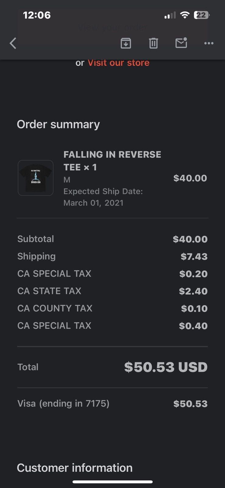 Playboi Carti WLR MERCH-FALLING IN REVERSE TEE Size US M / EU 48-50 / 2 - 5 Thumbnail
