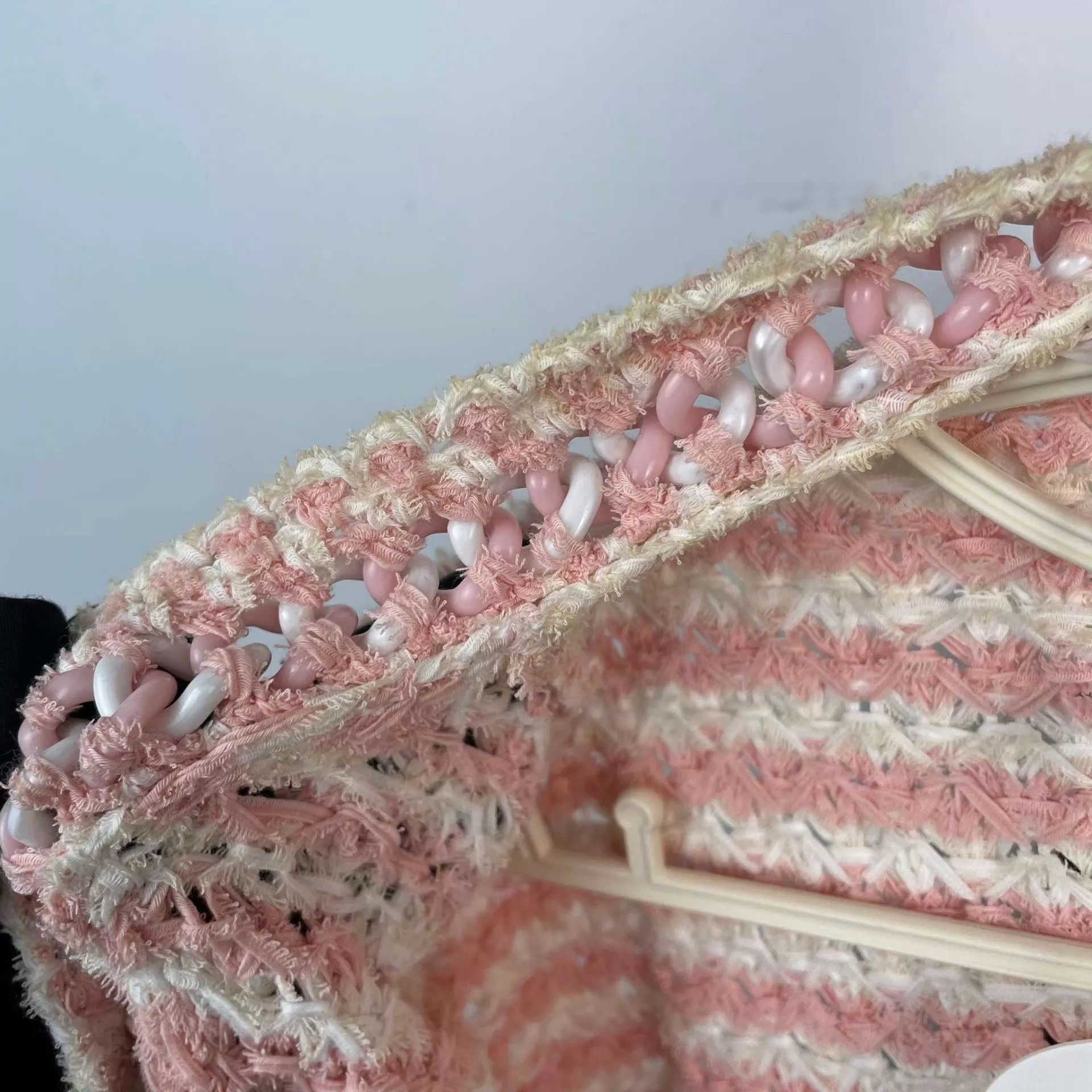 Chanel Chanel Pink Knit Jacket 38 Size S / US 4 / IT 40 - 7 Thumbnail