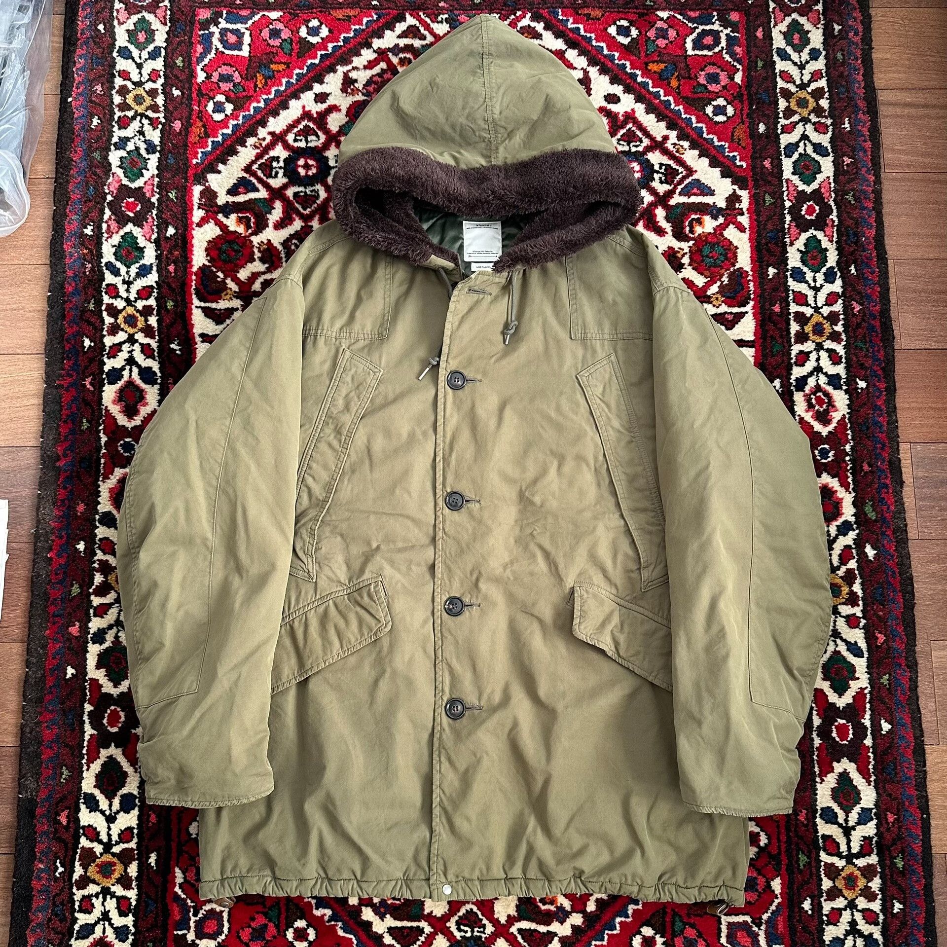 Visvim visvim wright field parka in mud-dyed green Size US L / EU 52-54 / 3 - 1 Thumbnail