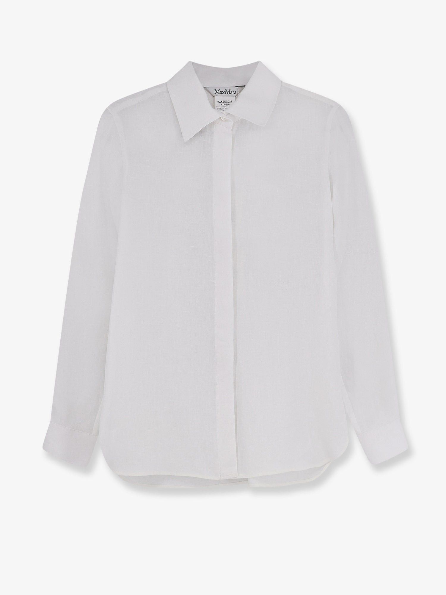 Max Mara Mxmfalasco Linen Shirt Size S / US 4 / IT 40 - 1 Thumbnail