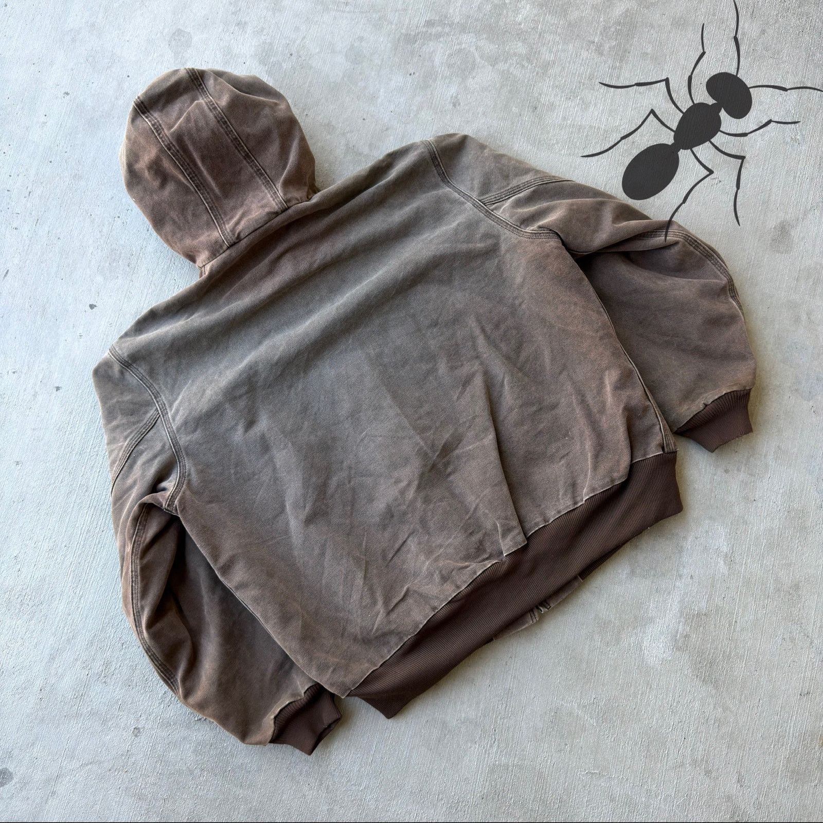 Carhartt × Vintage Carhartt J25 CHT faded brown hooded work wear jacket Size US XL / EU 56 / 4 - 5 Thumbnail